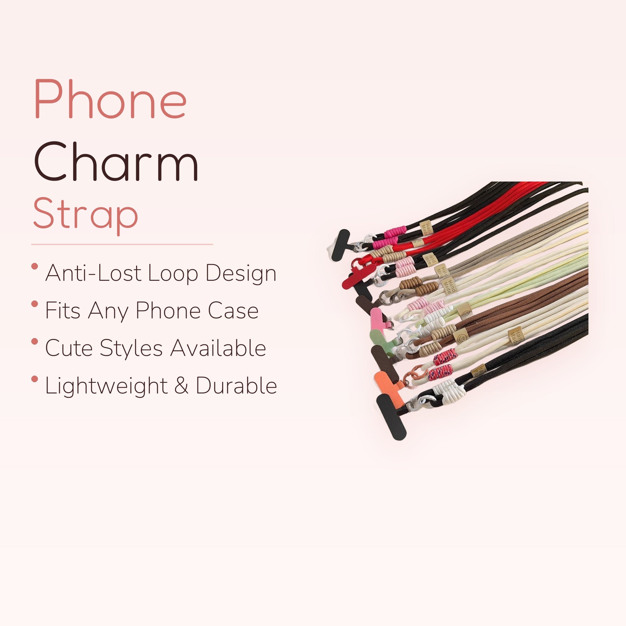 SIMPLYBUBBI — Assorted Braided Cords Phone Lanyard | Adjustable Neck Strap
