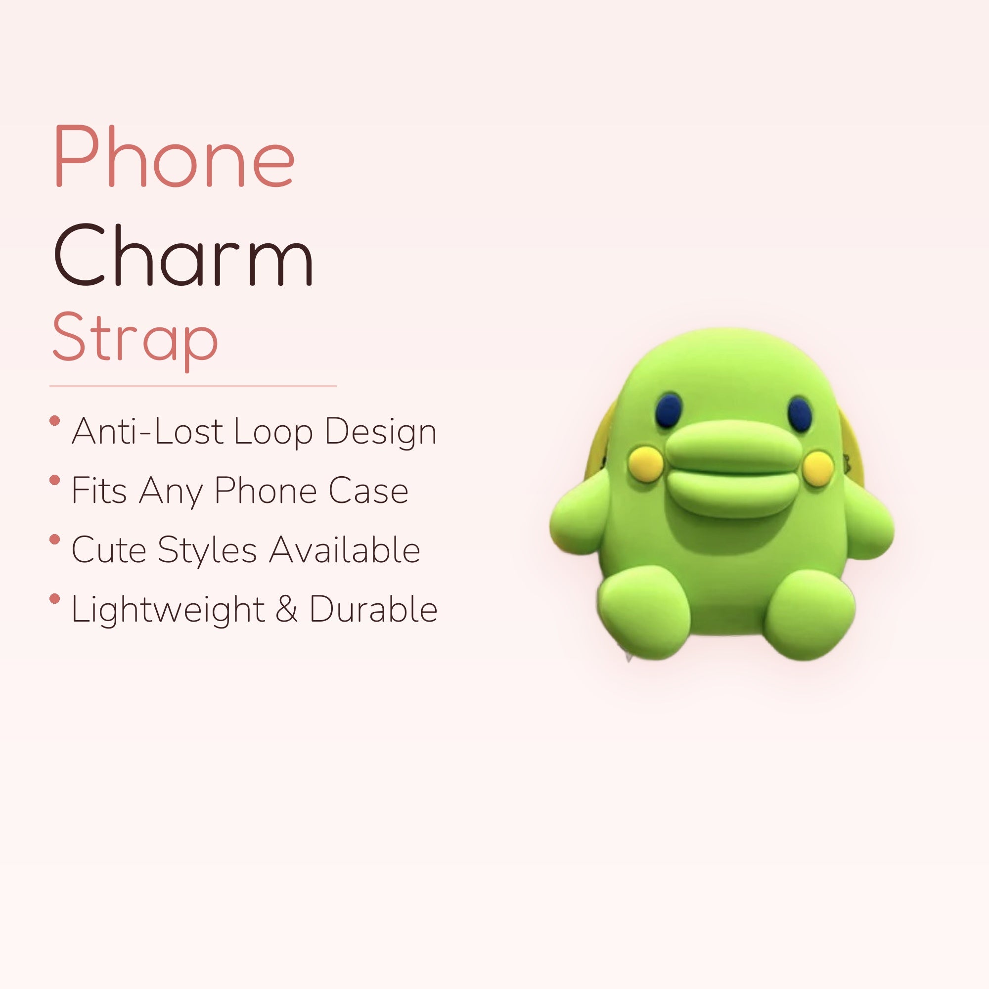 Cute Green Duck Phone Grip | Kawaii Pop Socket Stand for Phones