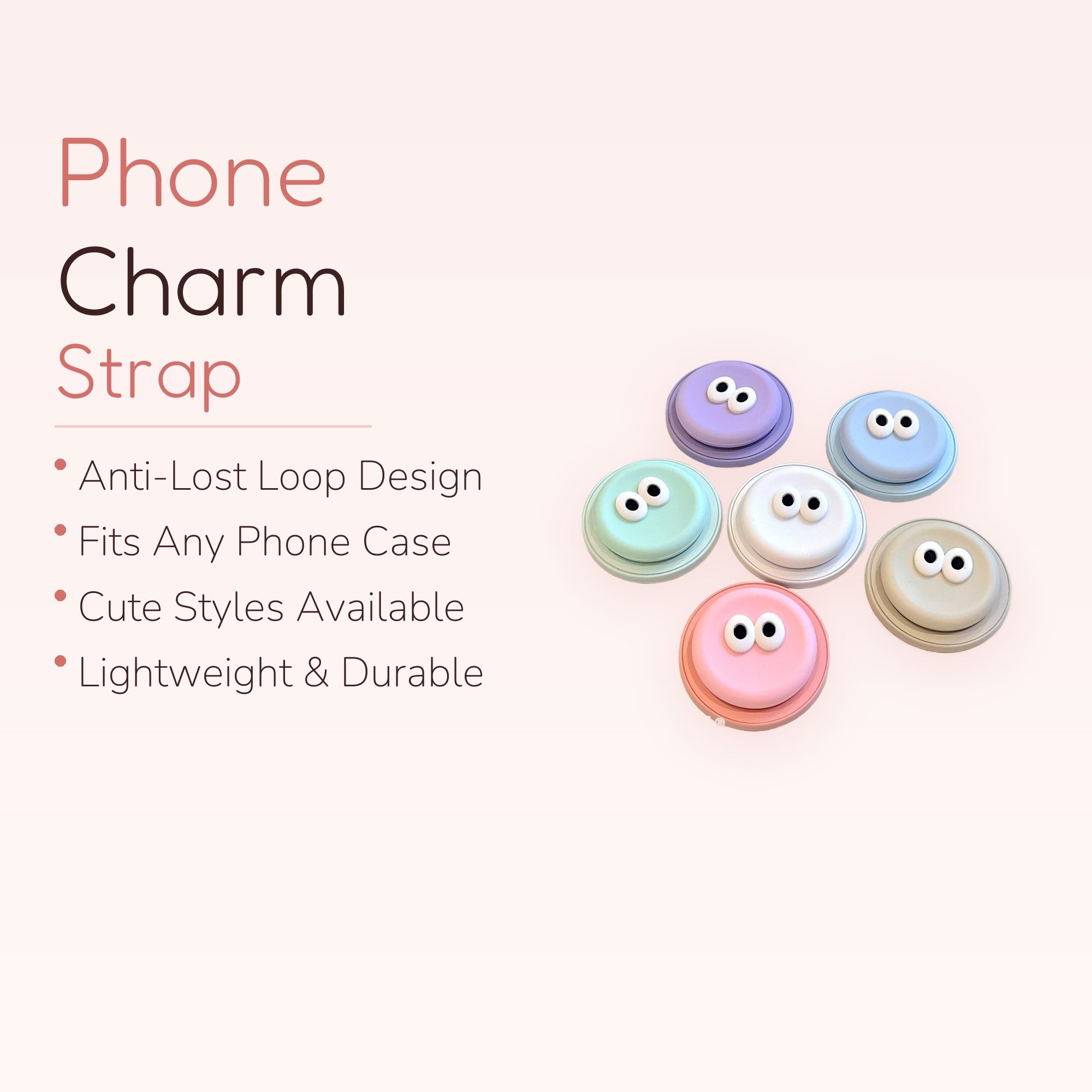 Pastel Silicone Googly Eye Phone Grip | Cute Magsafe Pop Socket Stand