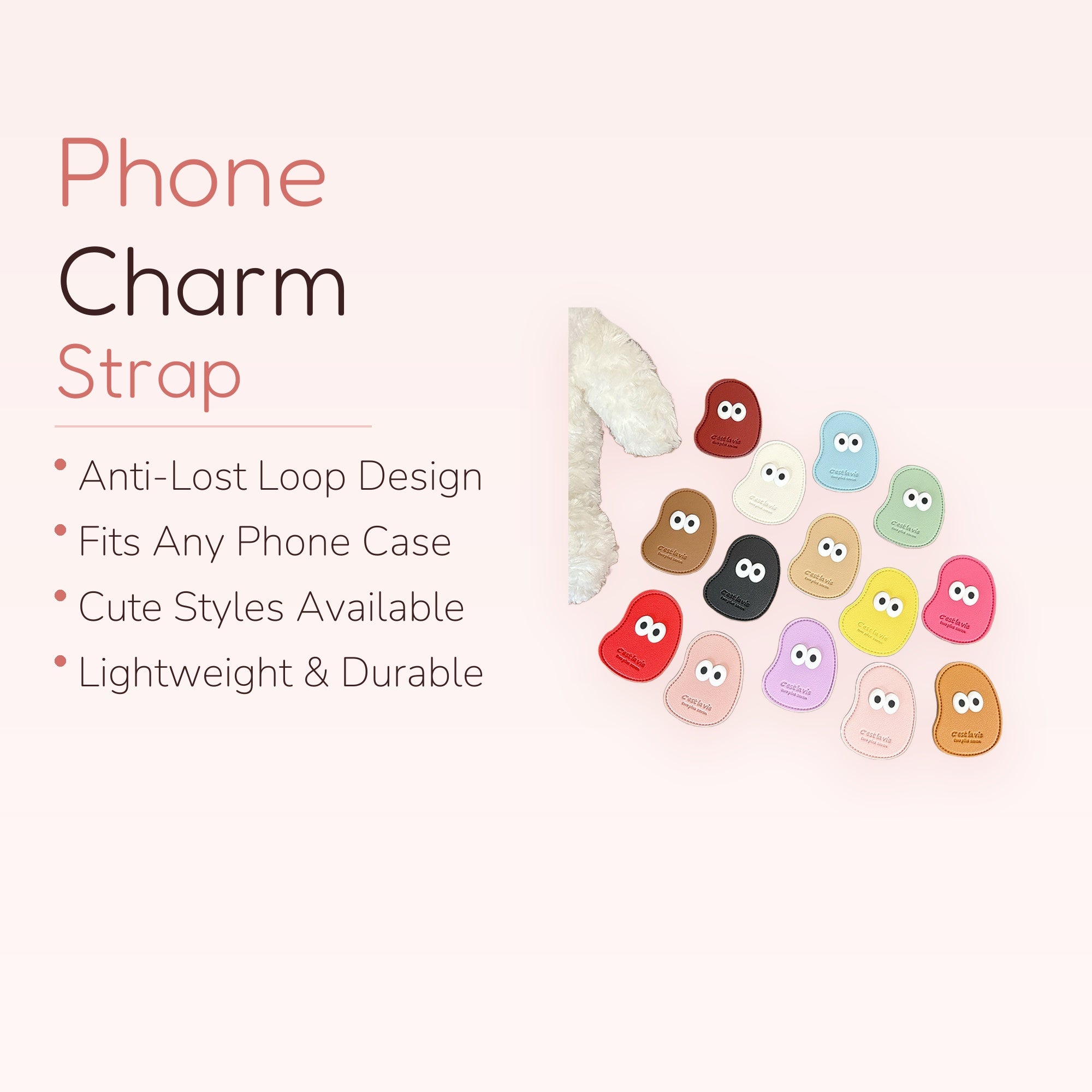 Cute Cartoon Bean Phone Grip | Kawaii Googly Eye Pop Socket Stand