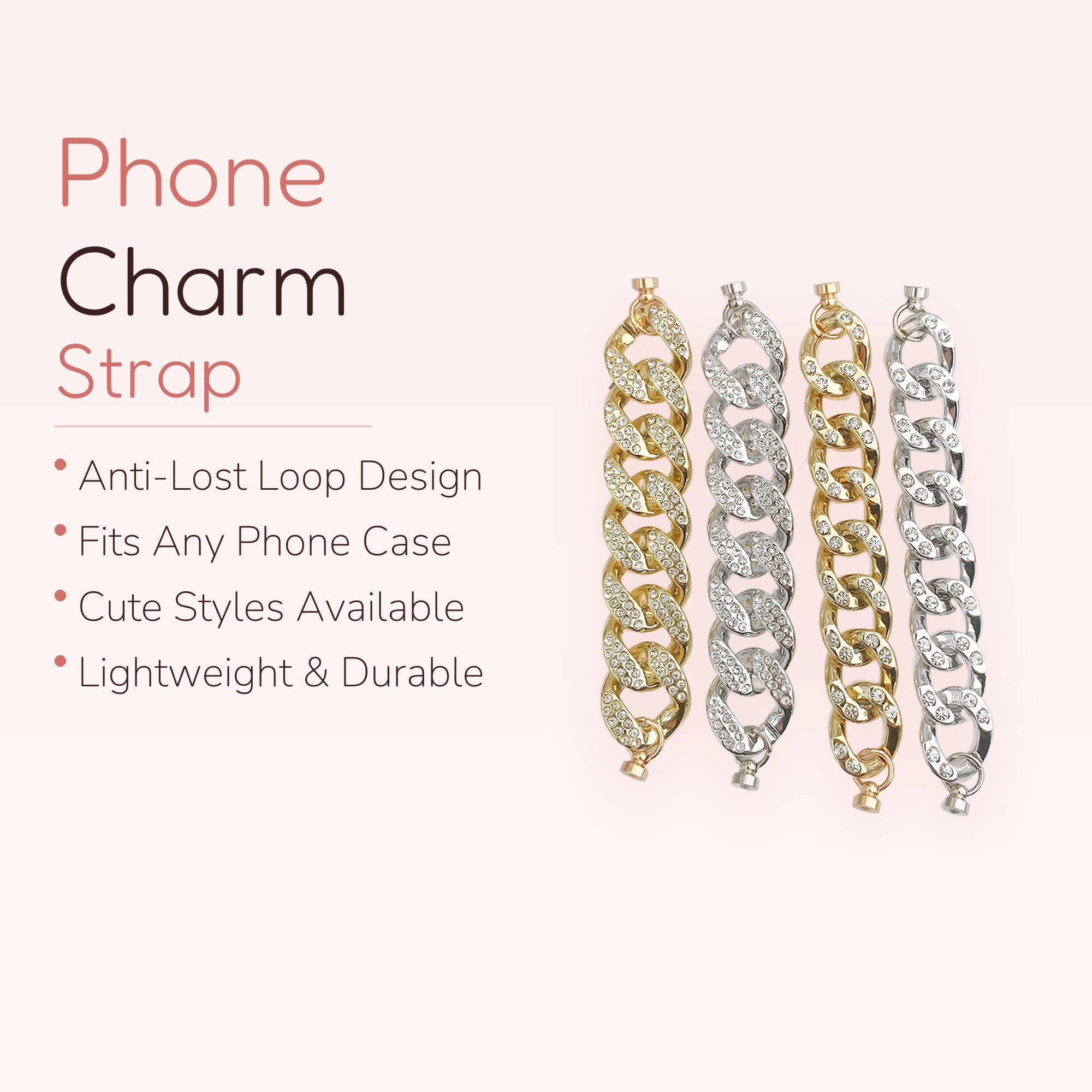 Trellis — Resin Floral Beaded Phone Wrist Strap