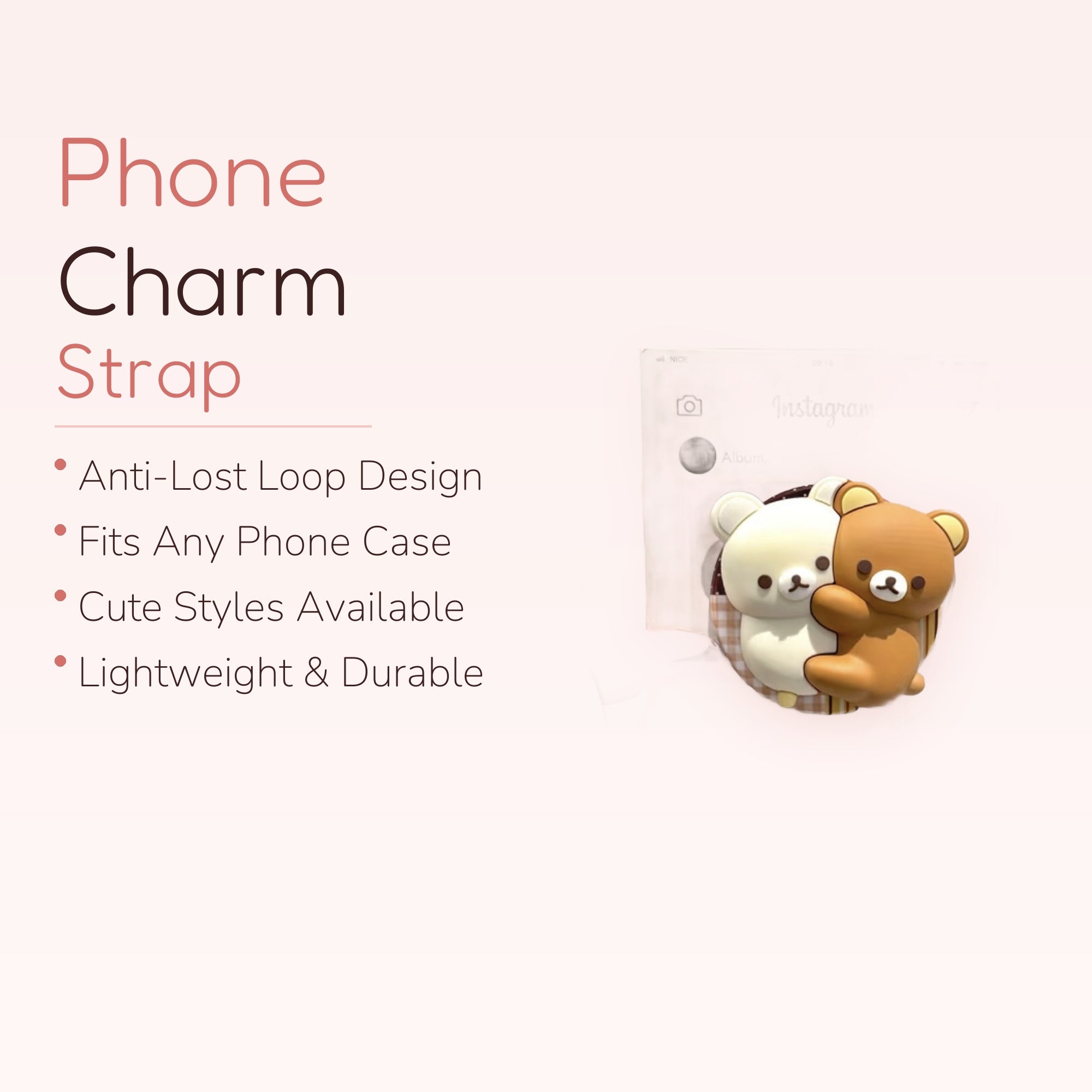 Kawaii Rilakkuma & Korilakkuma Bear Phone Grip | Cute Pop Socket Stand