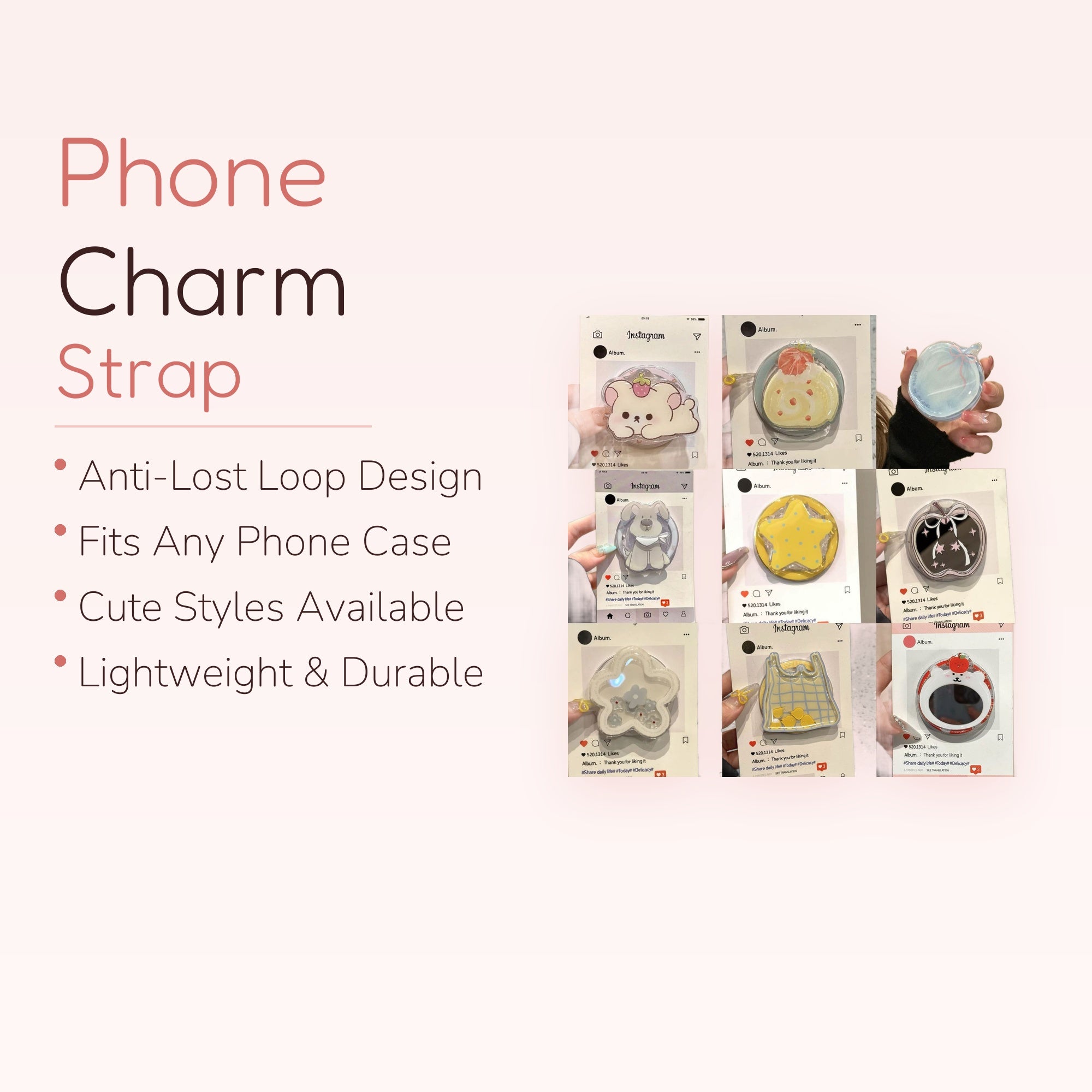 Kawaii Assorted Character Phone Grips | Cute Pop Socket Stands for Phones