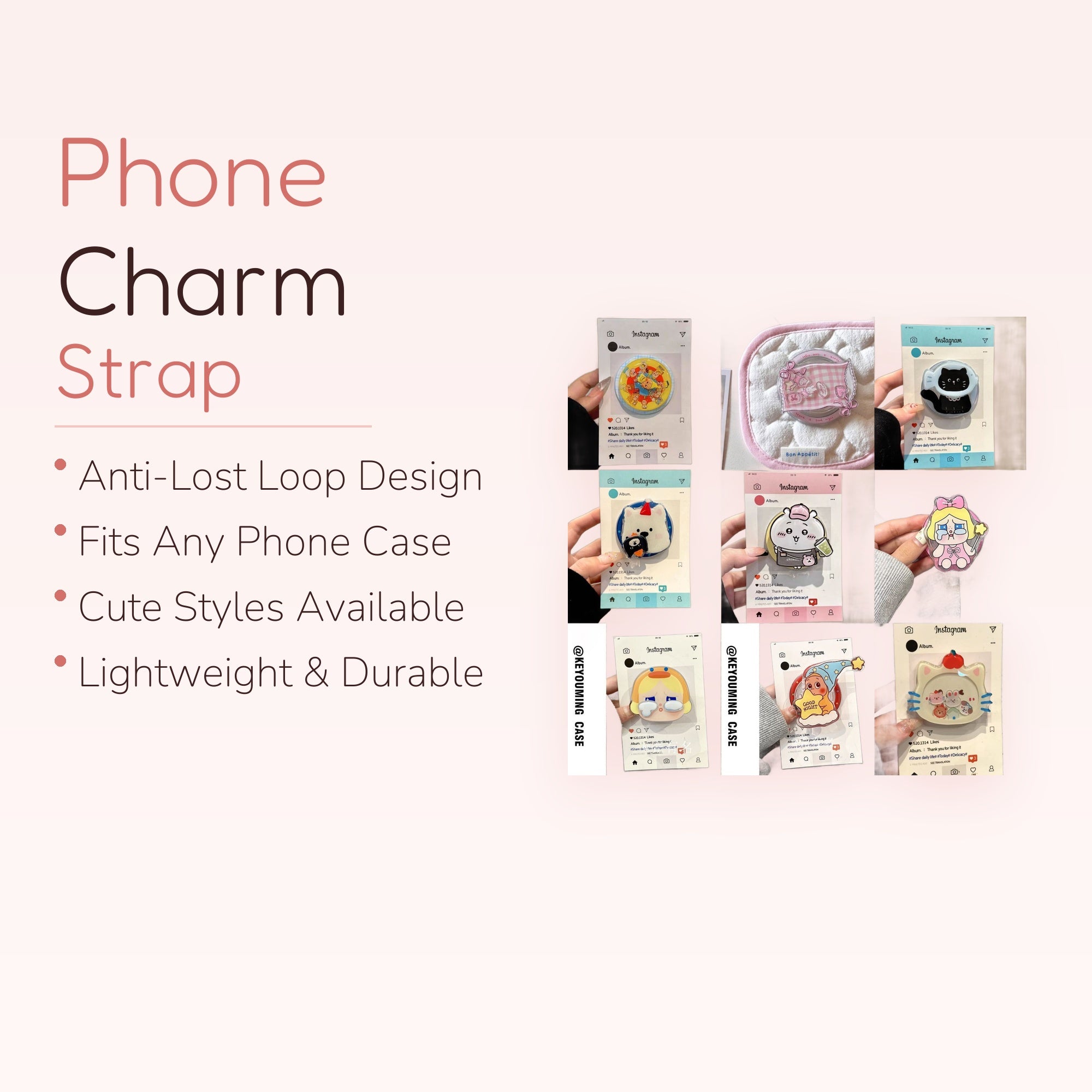 Assorted Kawaii Character Phone Grips | Cute Pop Socket Stands