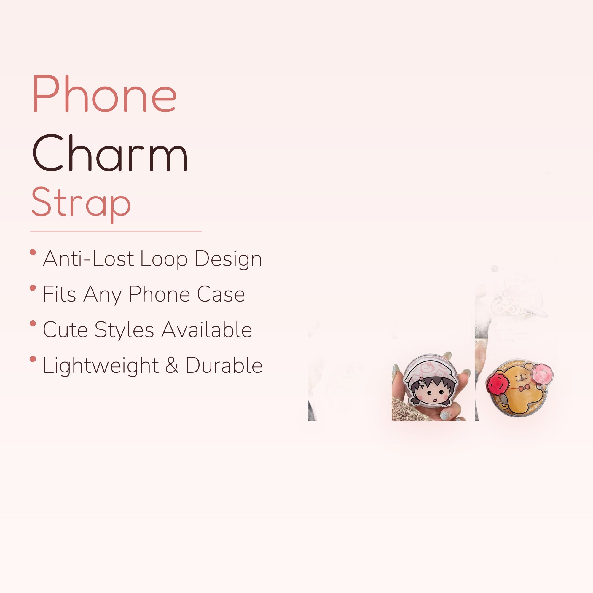 Cute Cartoon Character Phone Grip | Kawaii Pop Socket Stand for Phones