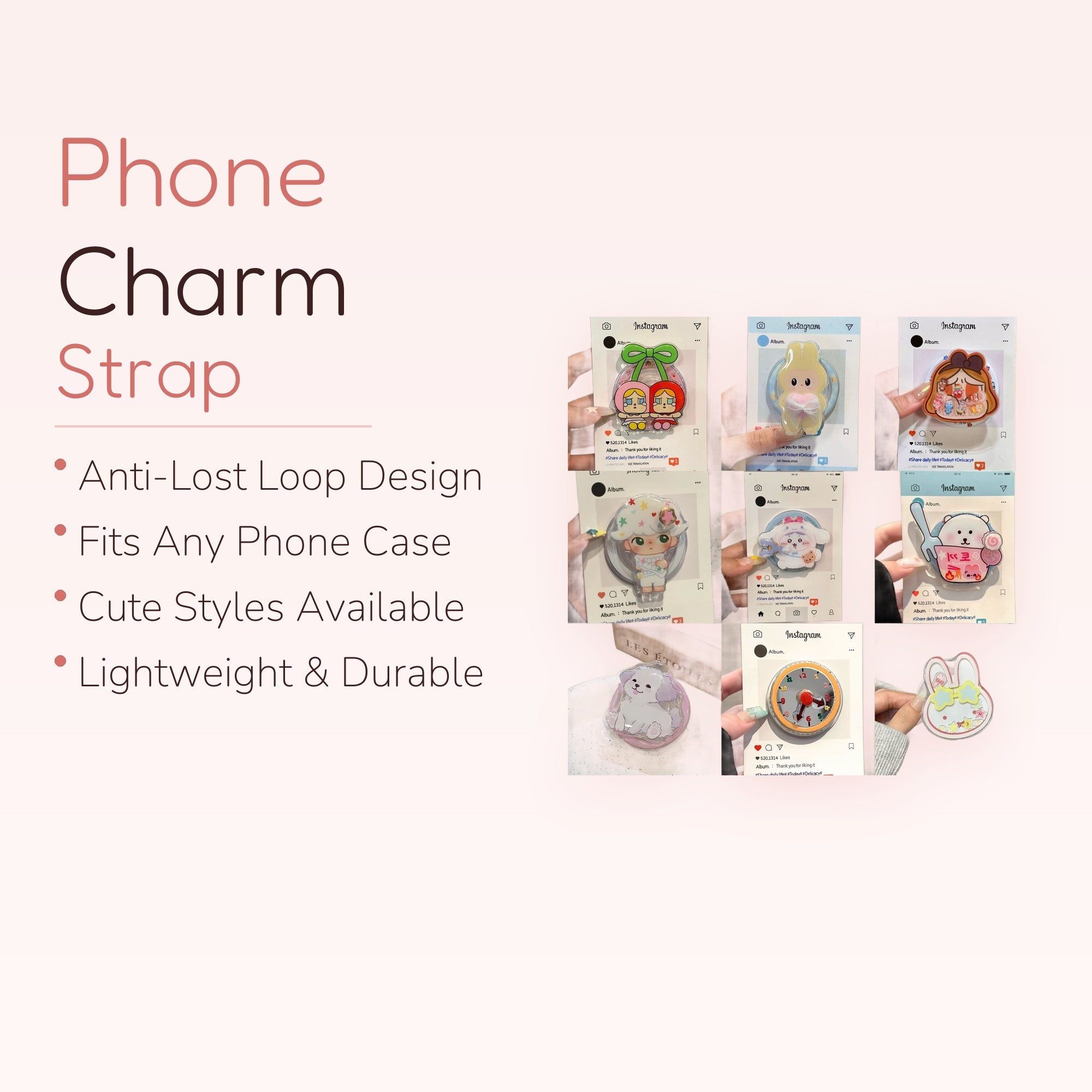 Kawaii Cartoon Character Phone Grip | Cute Pop Socket Stand for Girls
