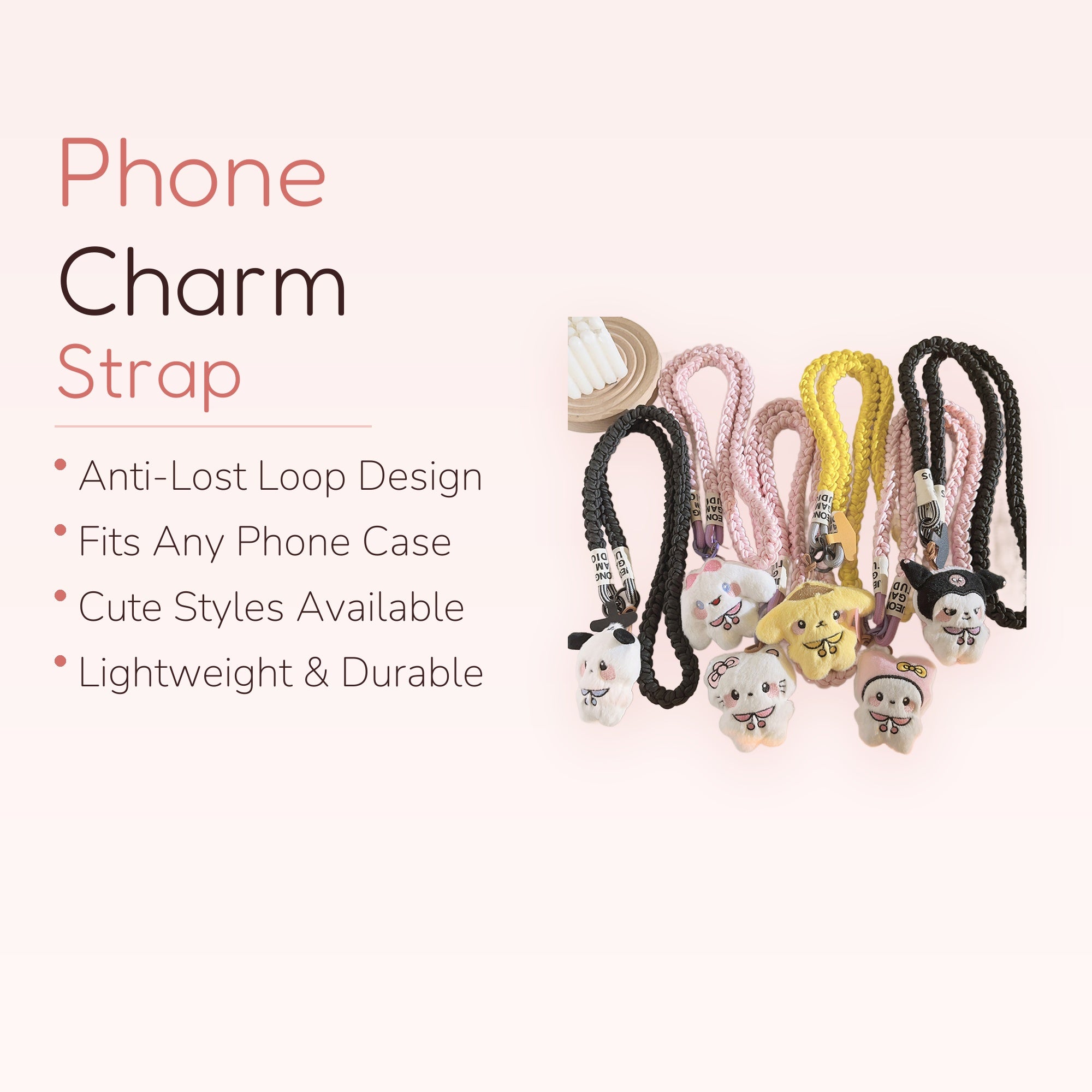 SIMPLYBUBBI — Braided Plushie Animal Lanyards | Cute Wrist & Neck Straps