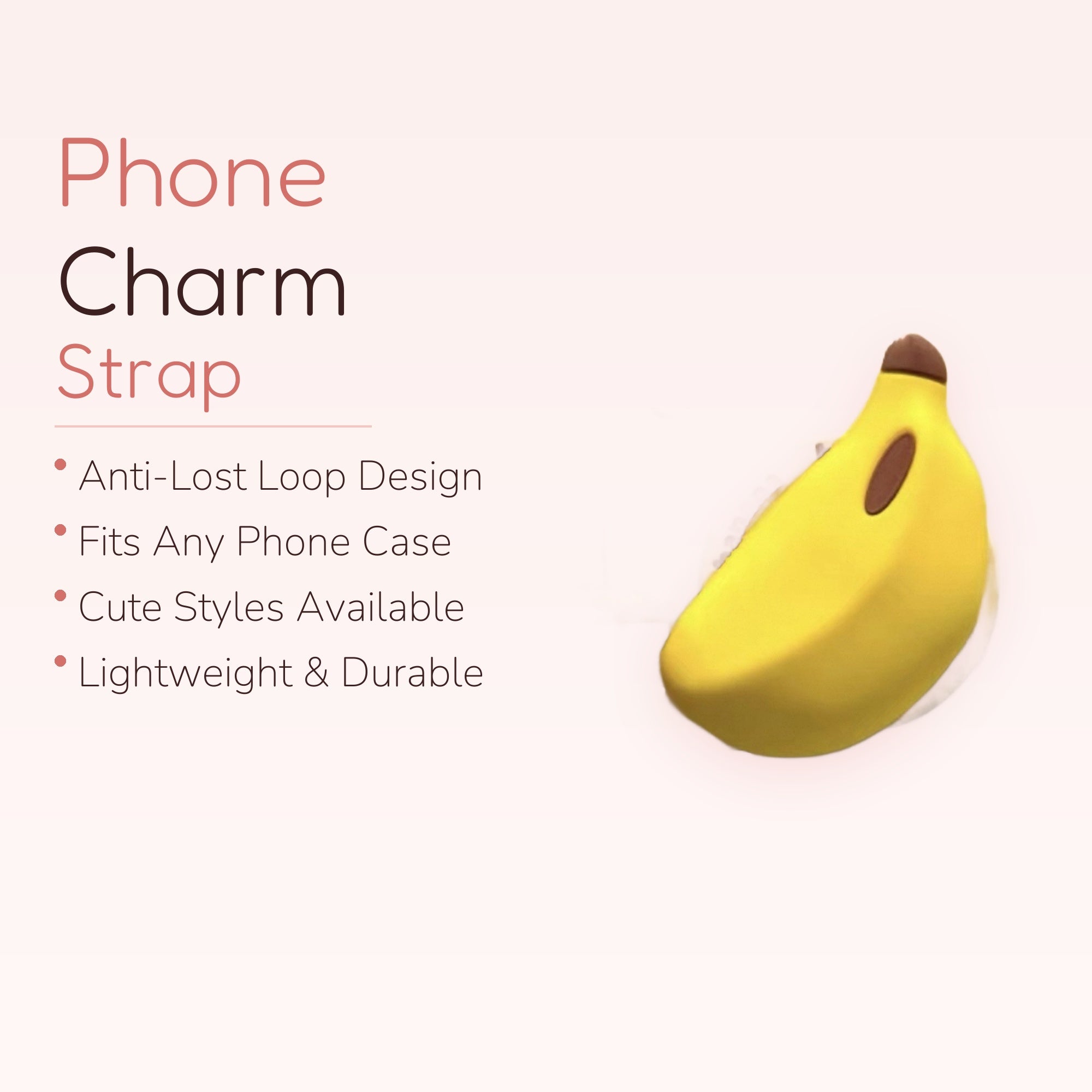 Cute Yellow Banana Phone Grip | Kawaii Fruit Pop Socket Stand