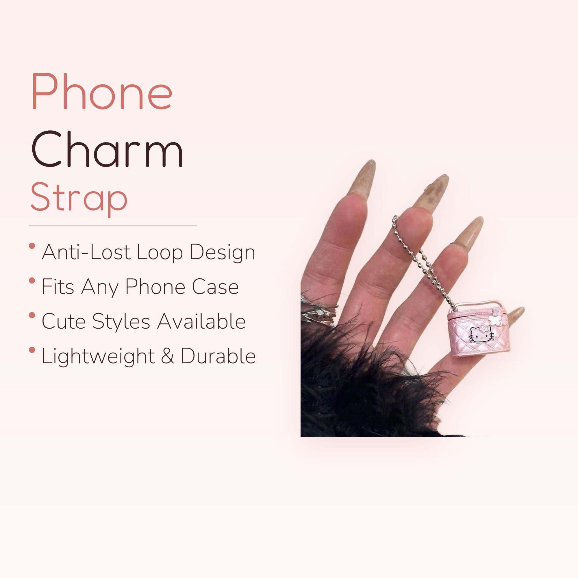 Prism Wing — Rainbow Butterfly Beaded Phone Wrist Strap