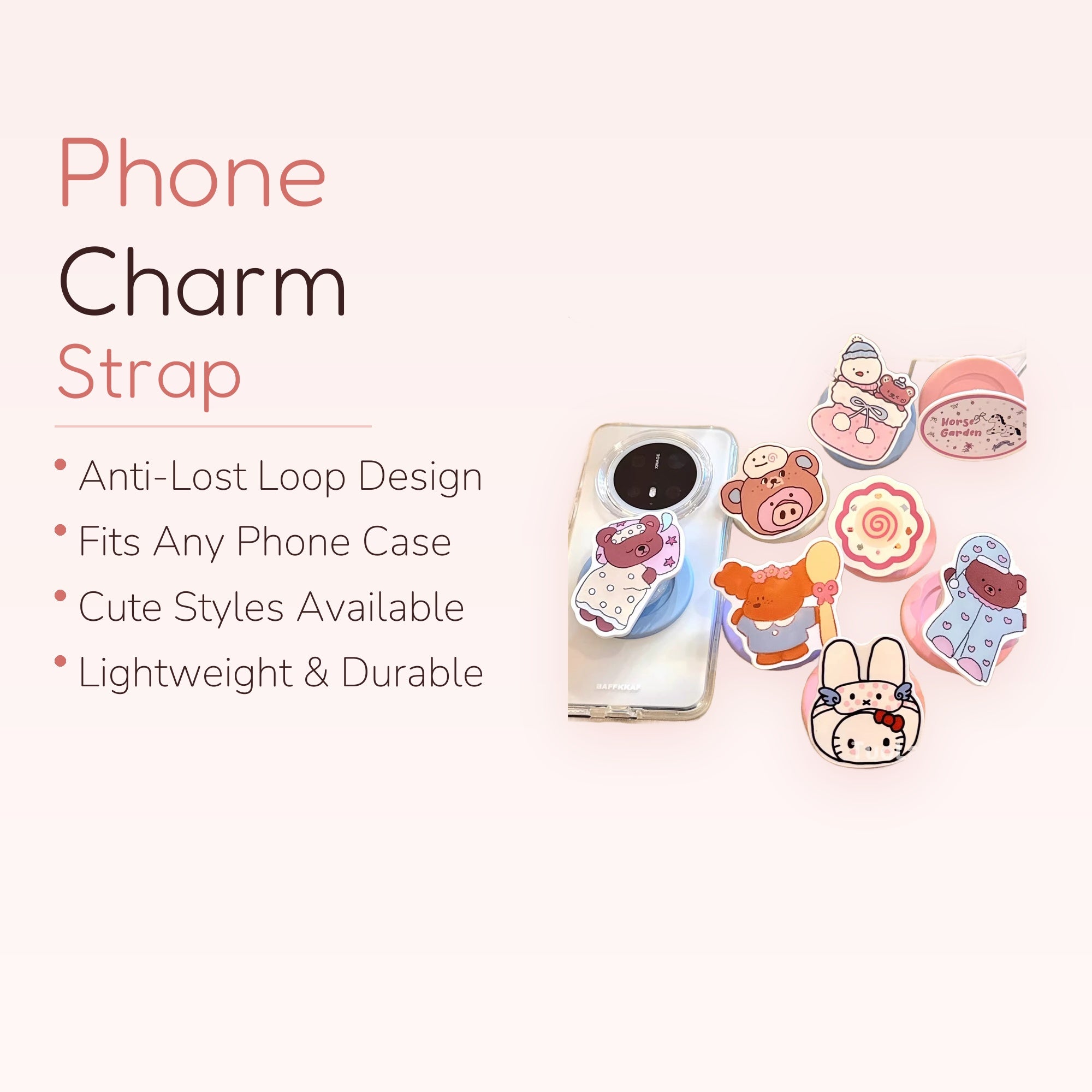 SimplyBubbi — Sweet Dreams Animal Phone Grips | Cute Bear Bunny Pop Socket