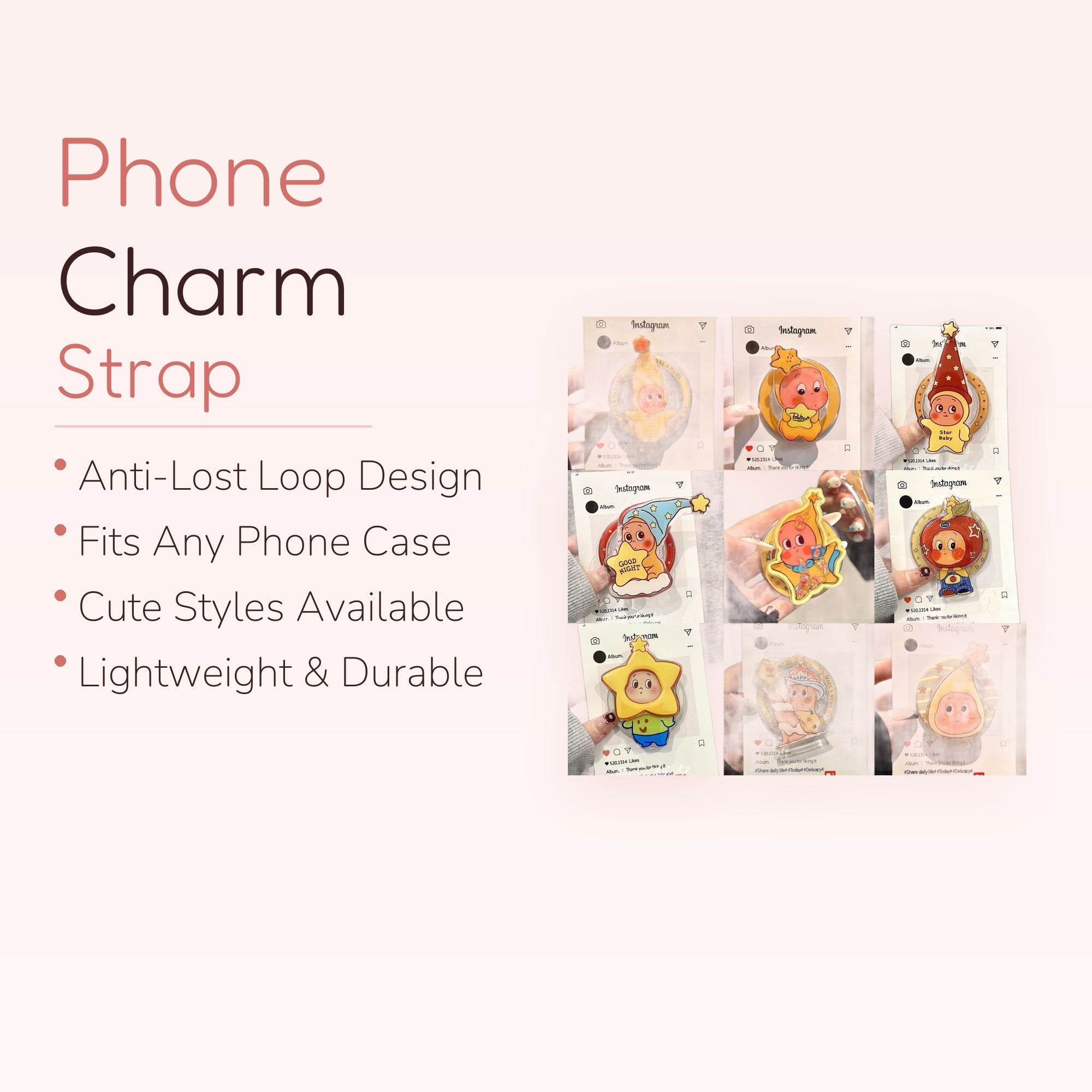 Kawaii Star Baby Phone Grip | Cute Cartoon Character Pop Socket Stand