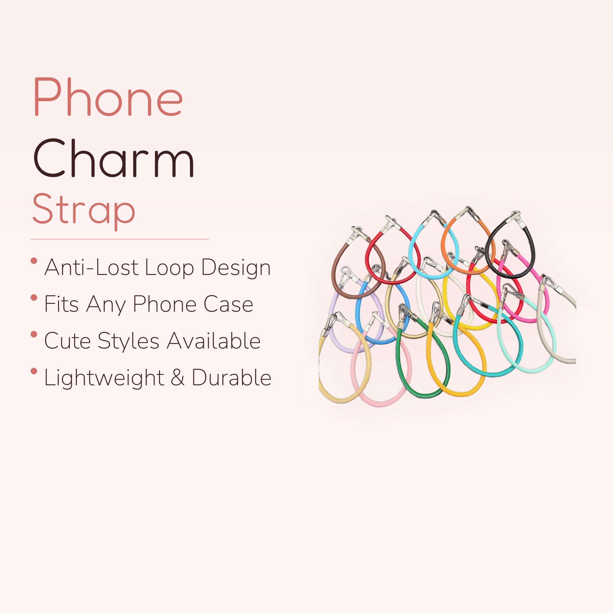 Colorful Braided Leather Phone Wristlet Strap | Aesthetic Keychain Lanyard