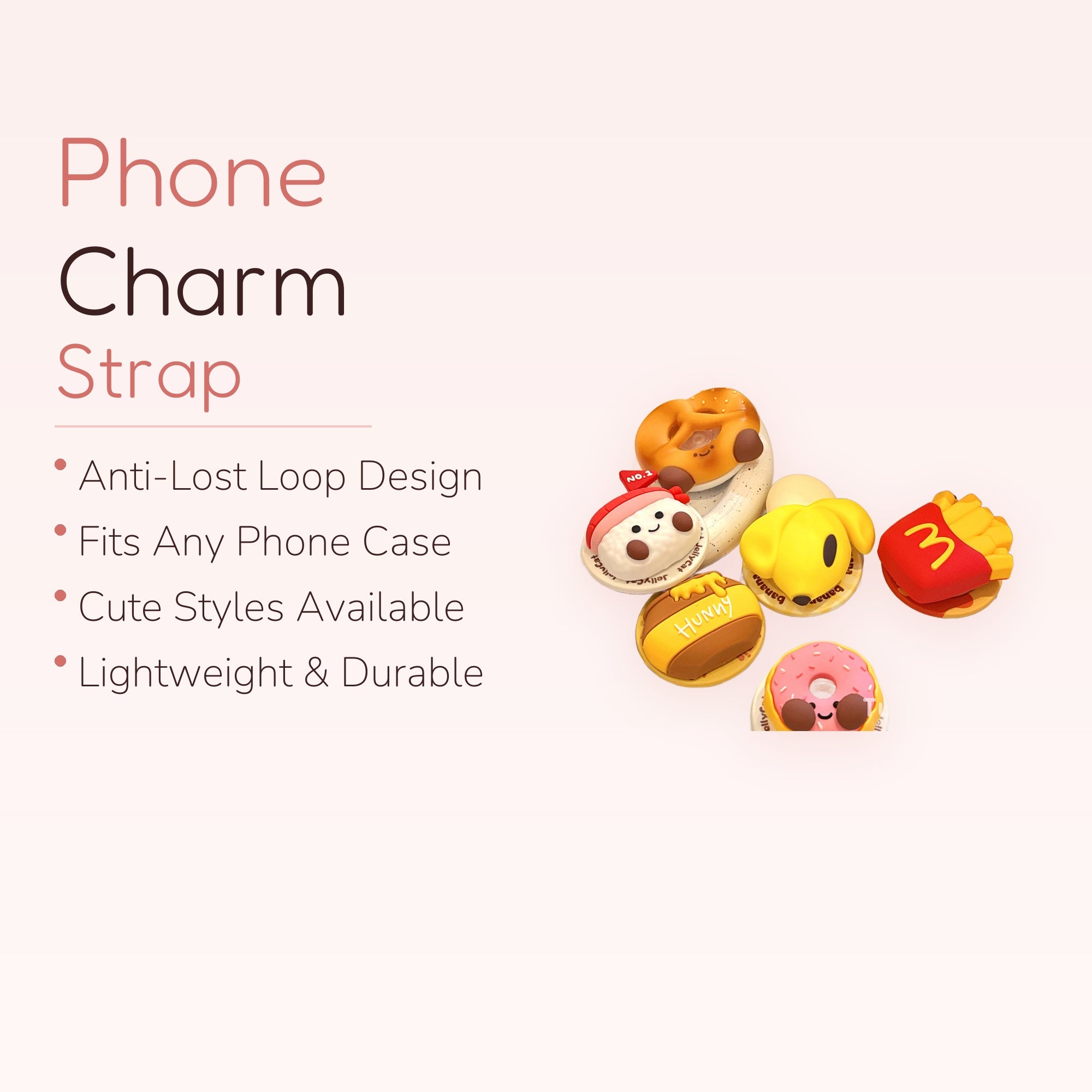 Cute Foodie Phone Grips | Kawaii Dessert & Snack Pop Socket Stands