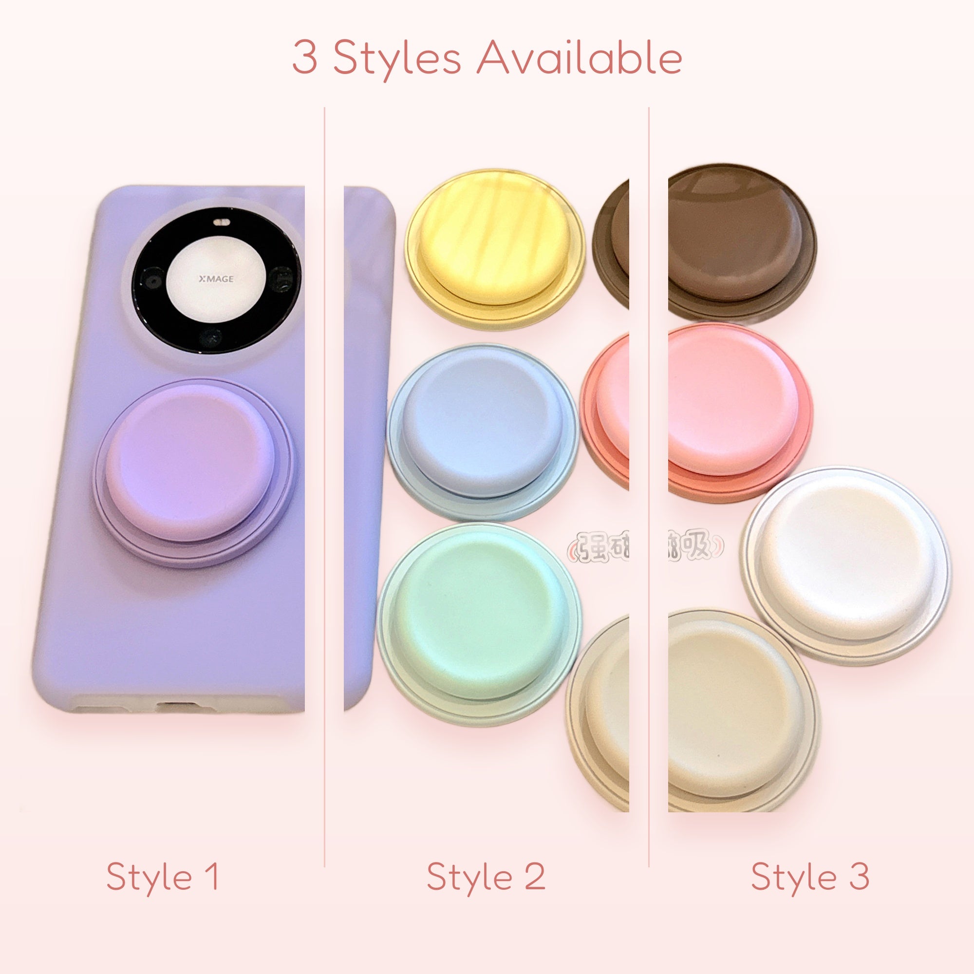 Pastel Silicone Magnetic Phone Grip | Kawaii Pop Socket Stand