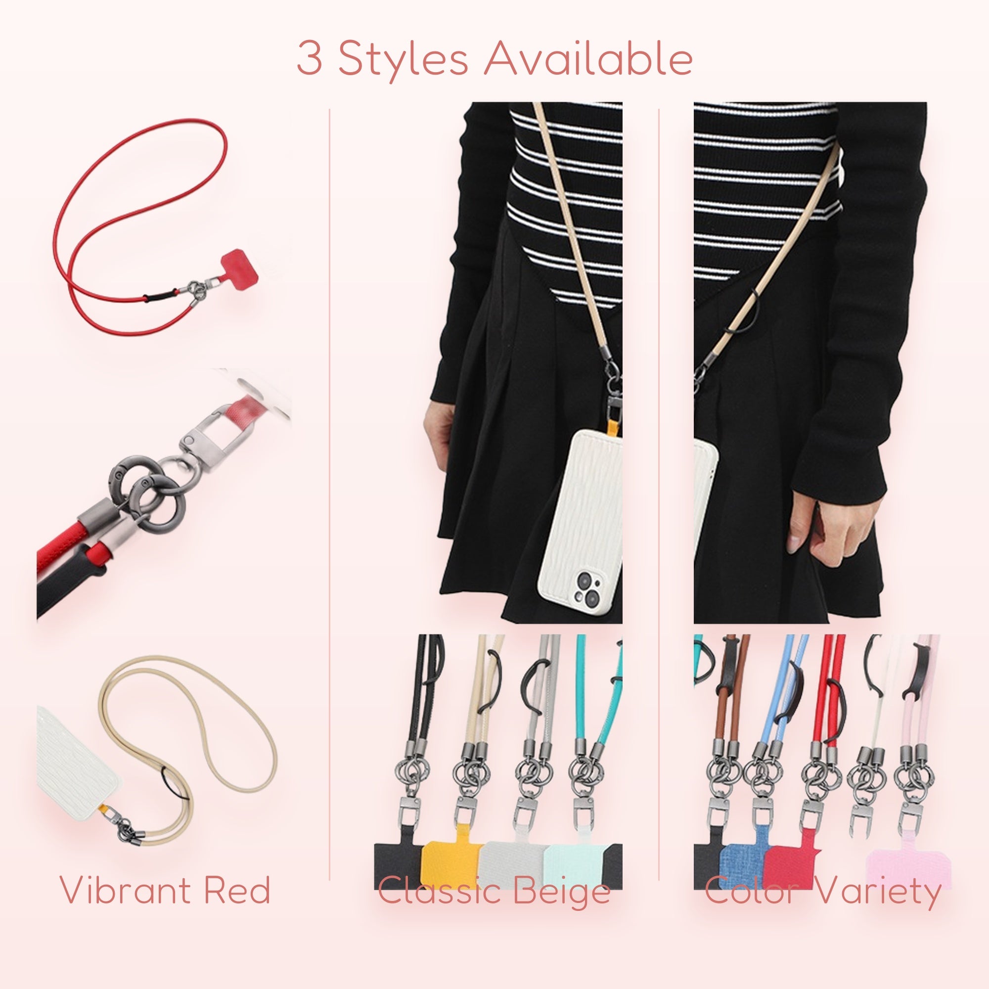 Hold Tight — Adjustable Crossbody Phone Lanyard Strap