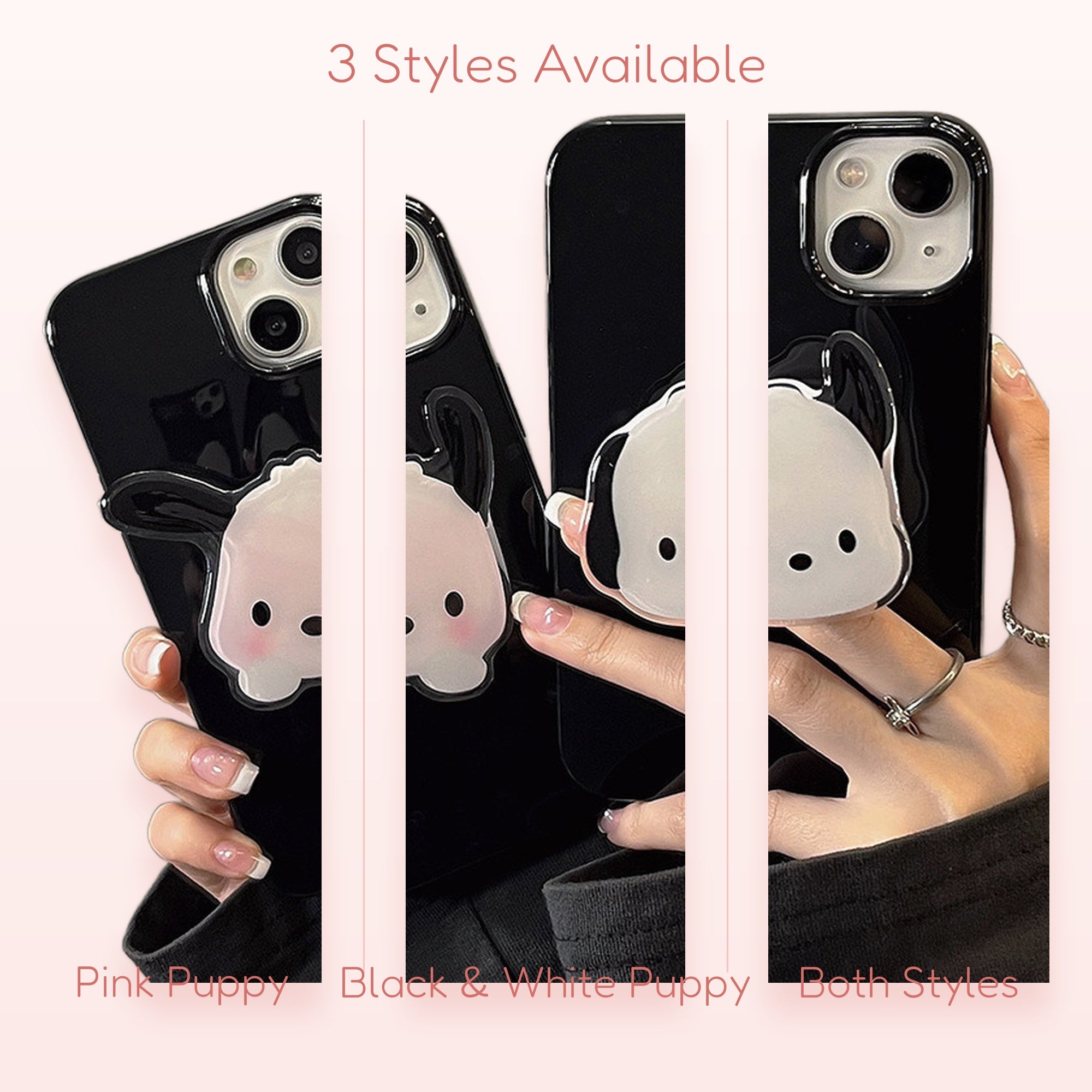 Kawaii Puppy Phone Grip Stand | Cute Cartoon Pop Socket Holder