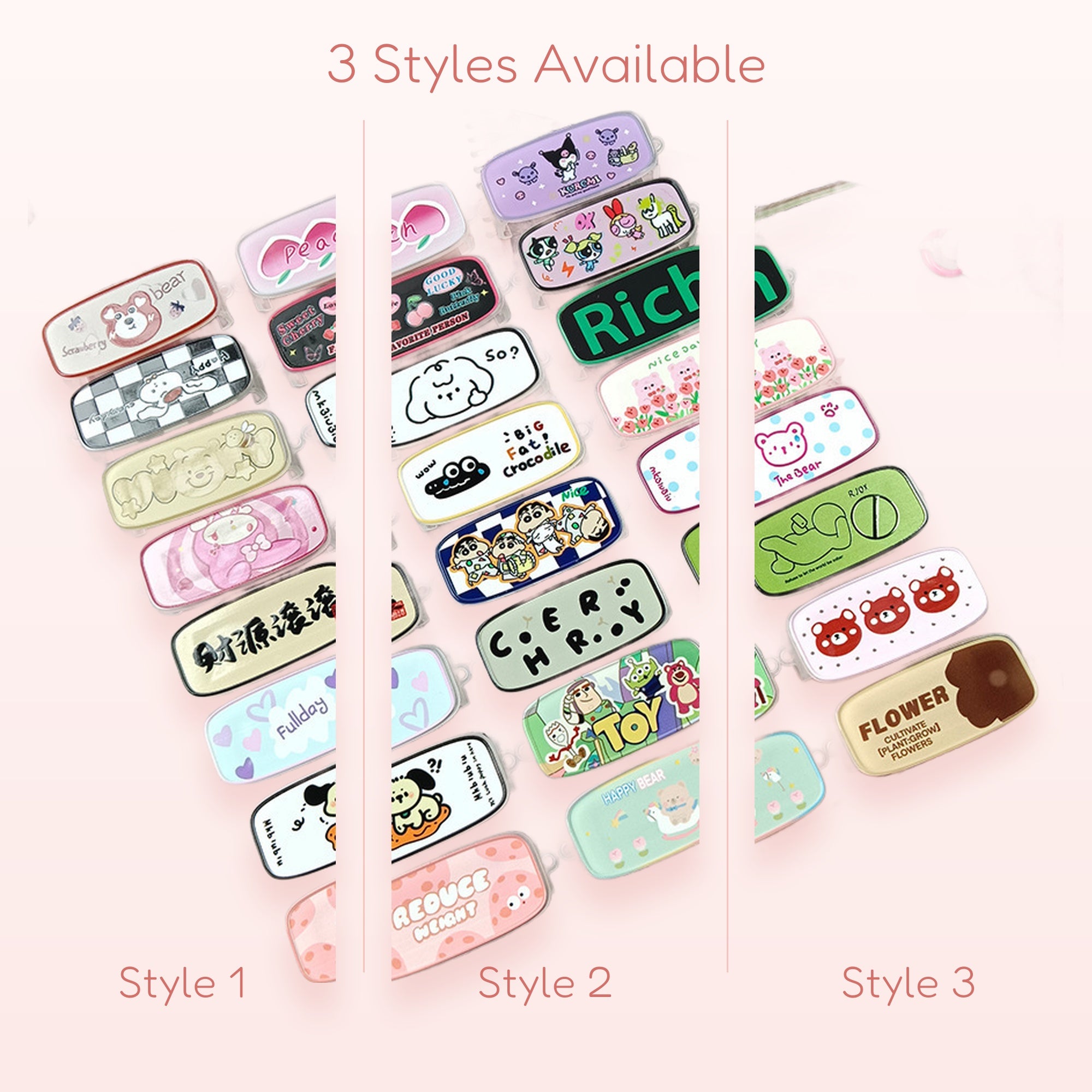 Cute Cartoon Character Phone Grip | Kawaii Pop Socket Stand for iPhone