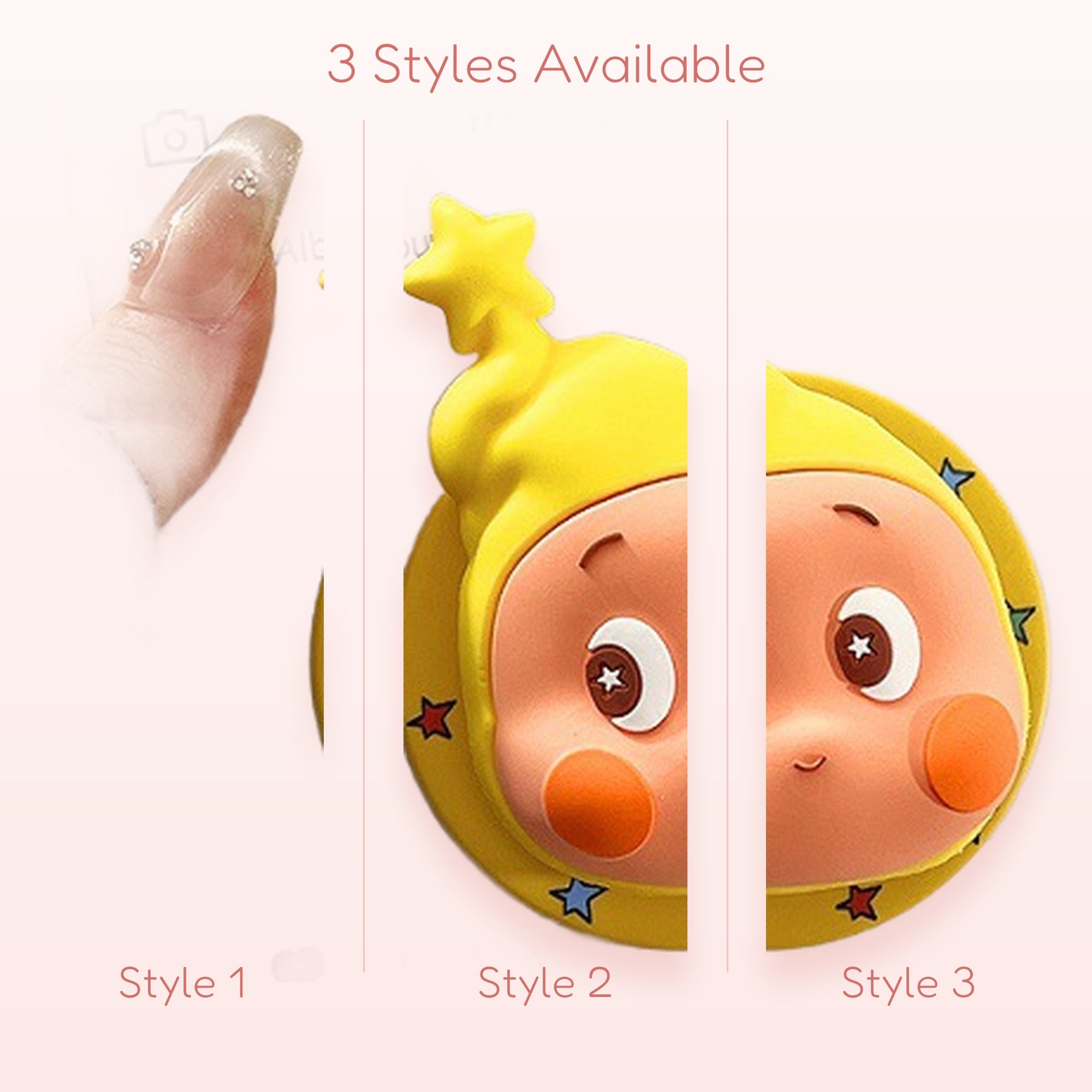 Cute Yellow Star Hat Character Phone Grip | Kawaii Cartoon Pop Socket Stand