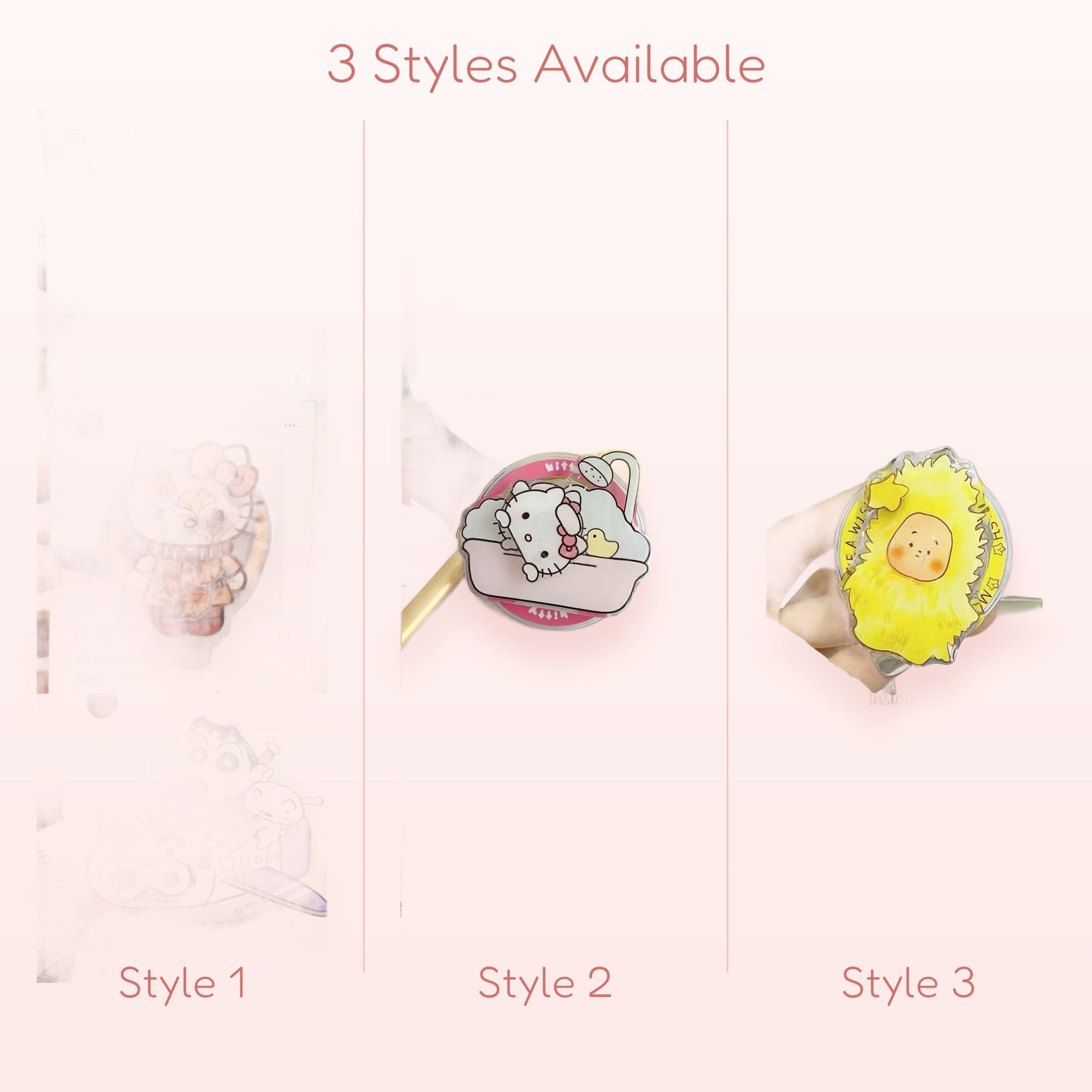 Cute Cartoon Character Phone Grip | Kawaii Pop Socket Stand for Phones