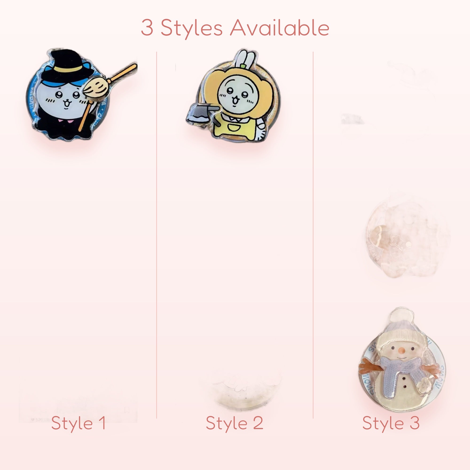 Kawaii Chikawa Character Phone Grip | Cute Cartoon Pop Socket Stand