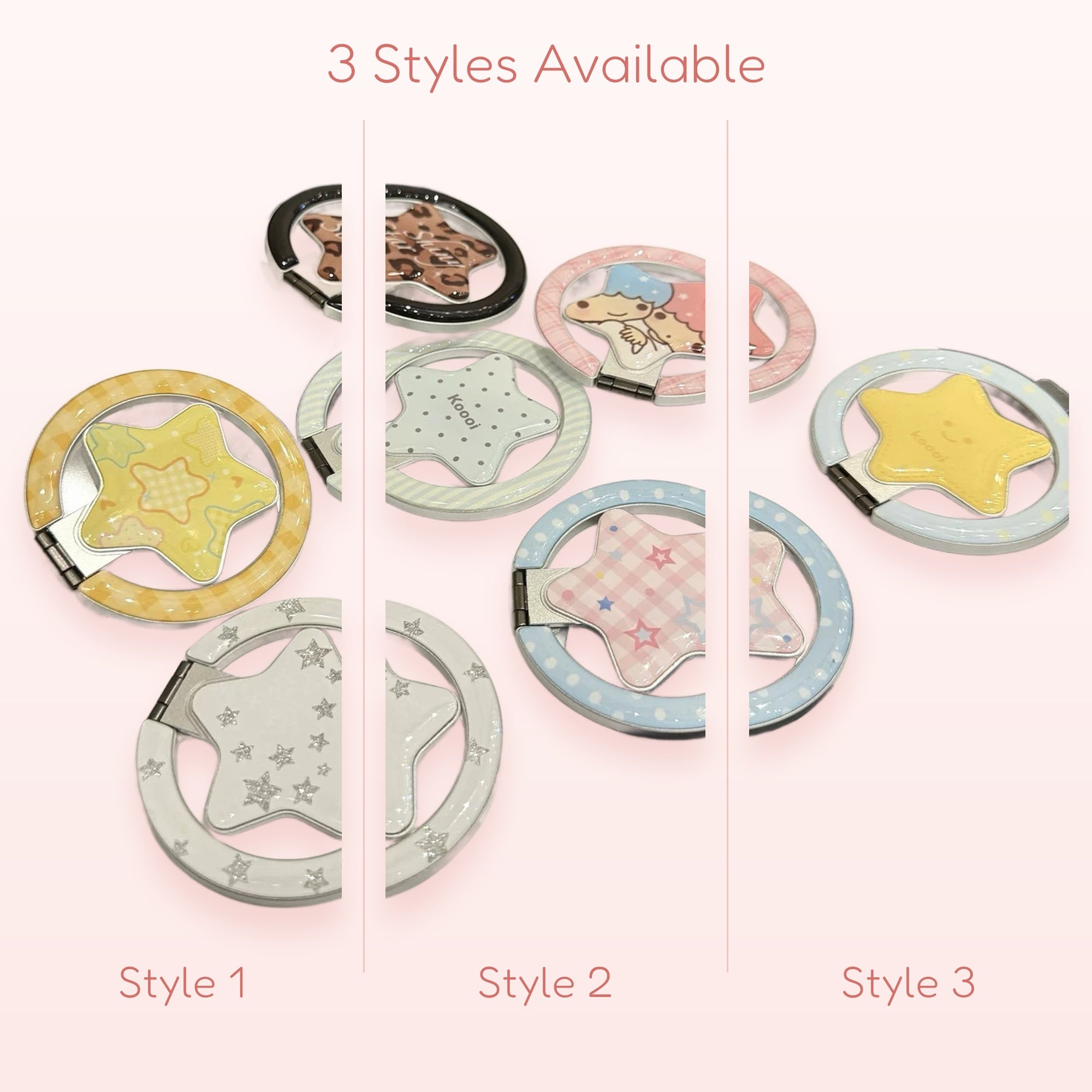 Kawaii Star Phone Ring | Cute 360° Finger Holder Kickstand