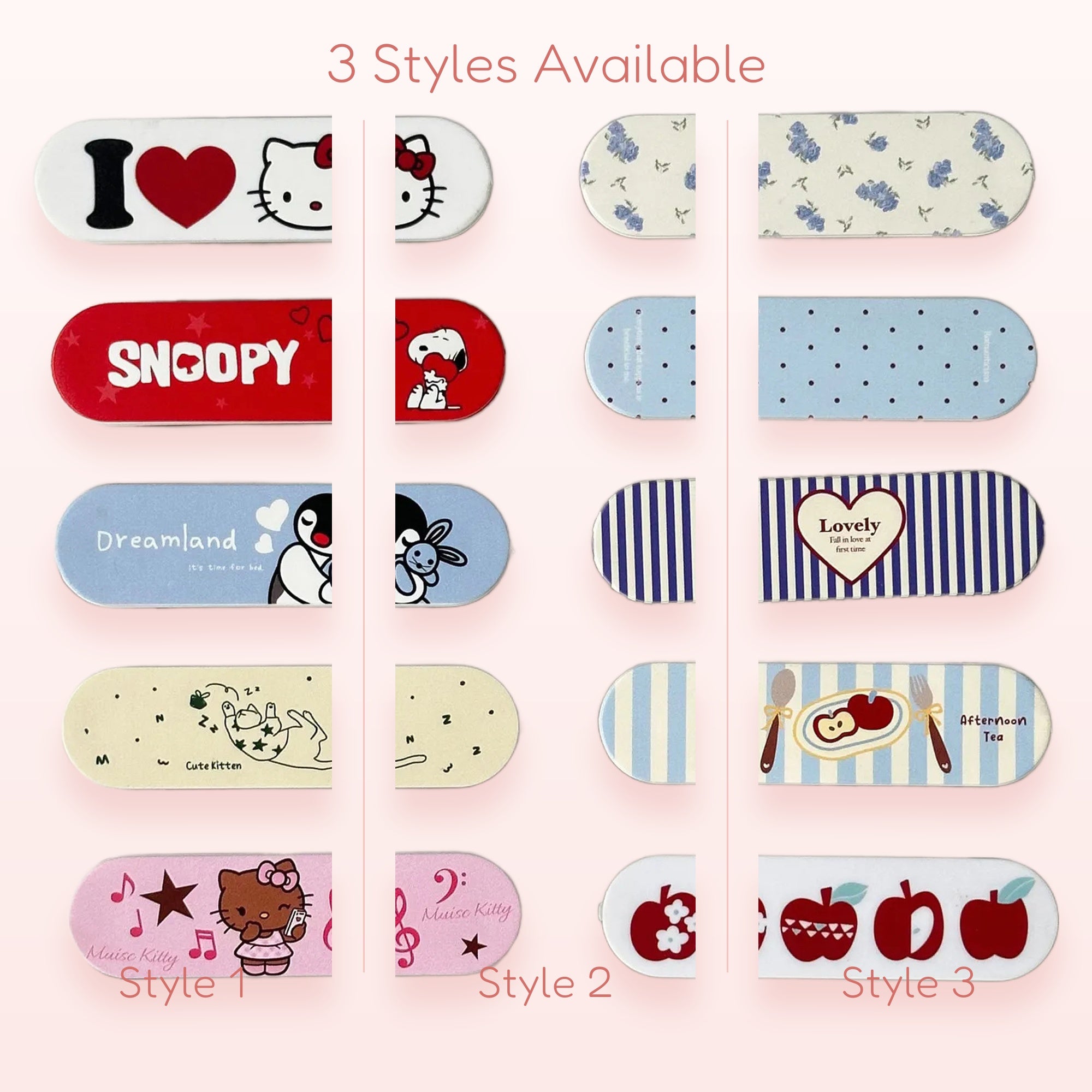 Cute Cartoon & Pattern Phone Grip Collection | Kawaii Pop Socket Stand for Phones