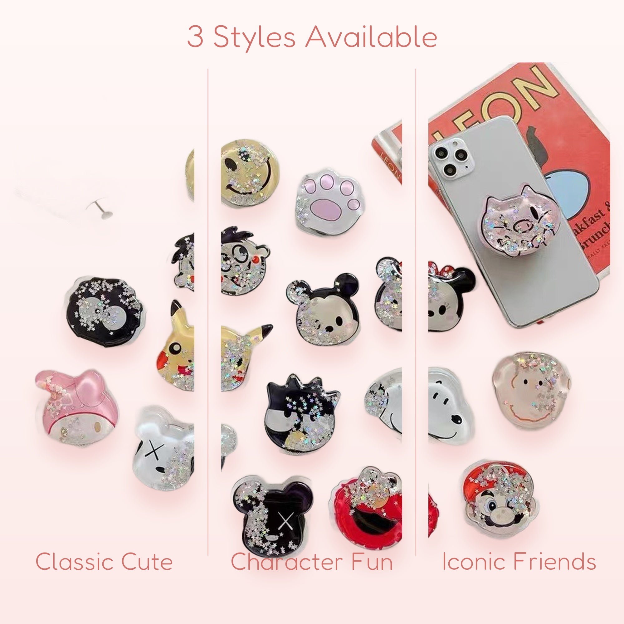 Spore Club — Kawaii Mushroom Phone Grip Pop Socket Stand