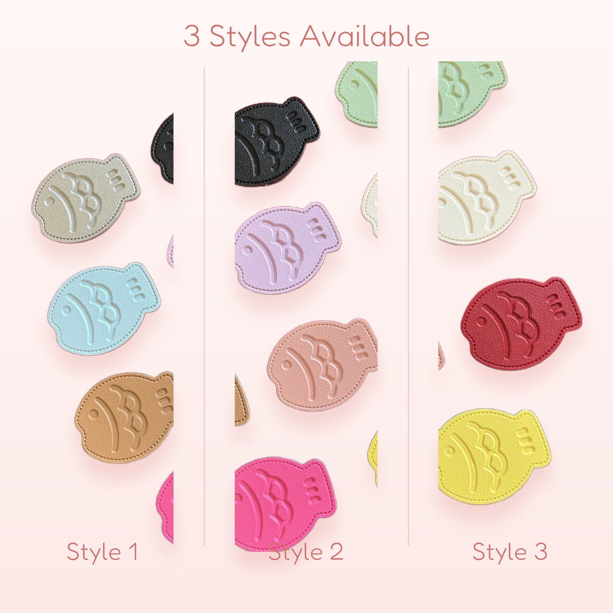 Kawaii Taiyaki Fish Phone Grip | Cute Pastel Faux Leather Pop Socket