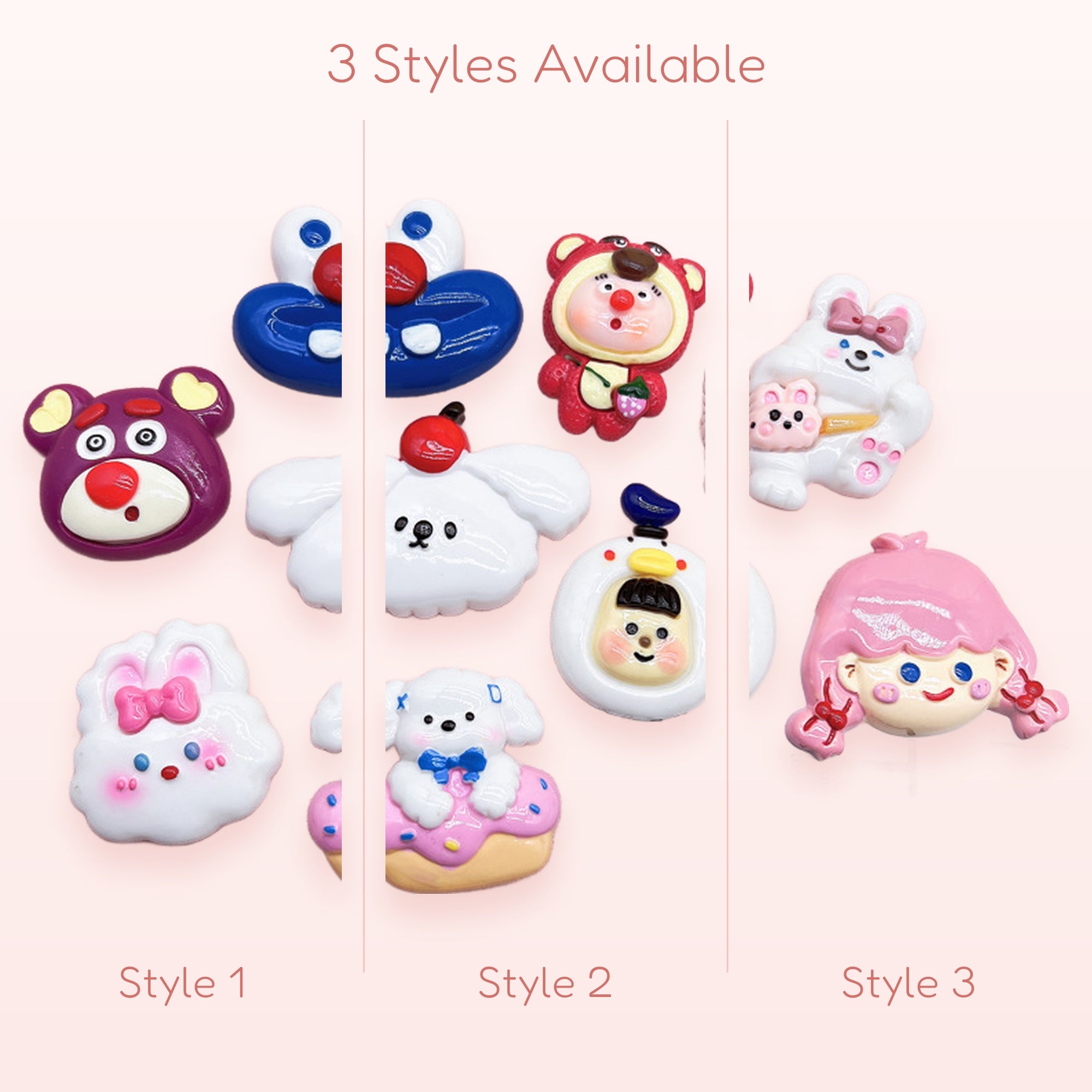 Assorted Kawaii Cartoon Character Phone Grips | Cute Animal & Girl Pop Socket Stands