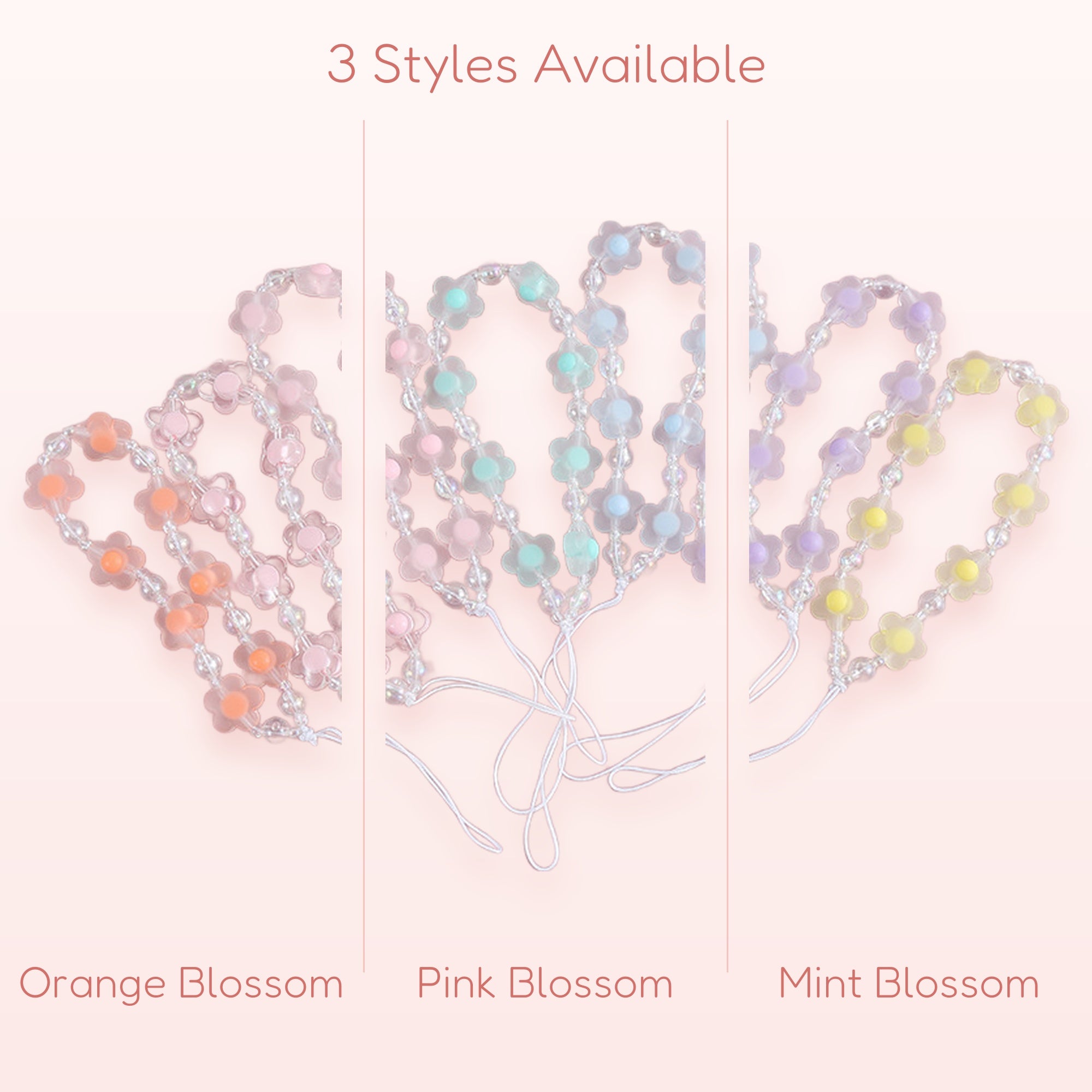 Strawberry Fields — Pastel Strawberry Beaded Phone Charm