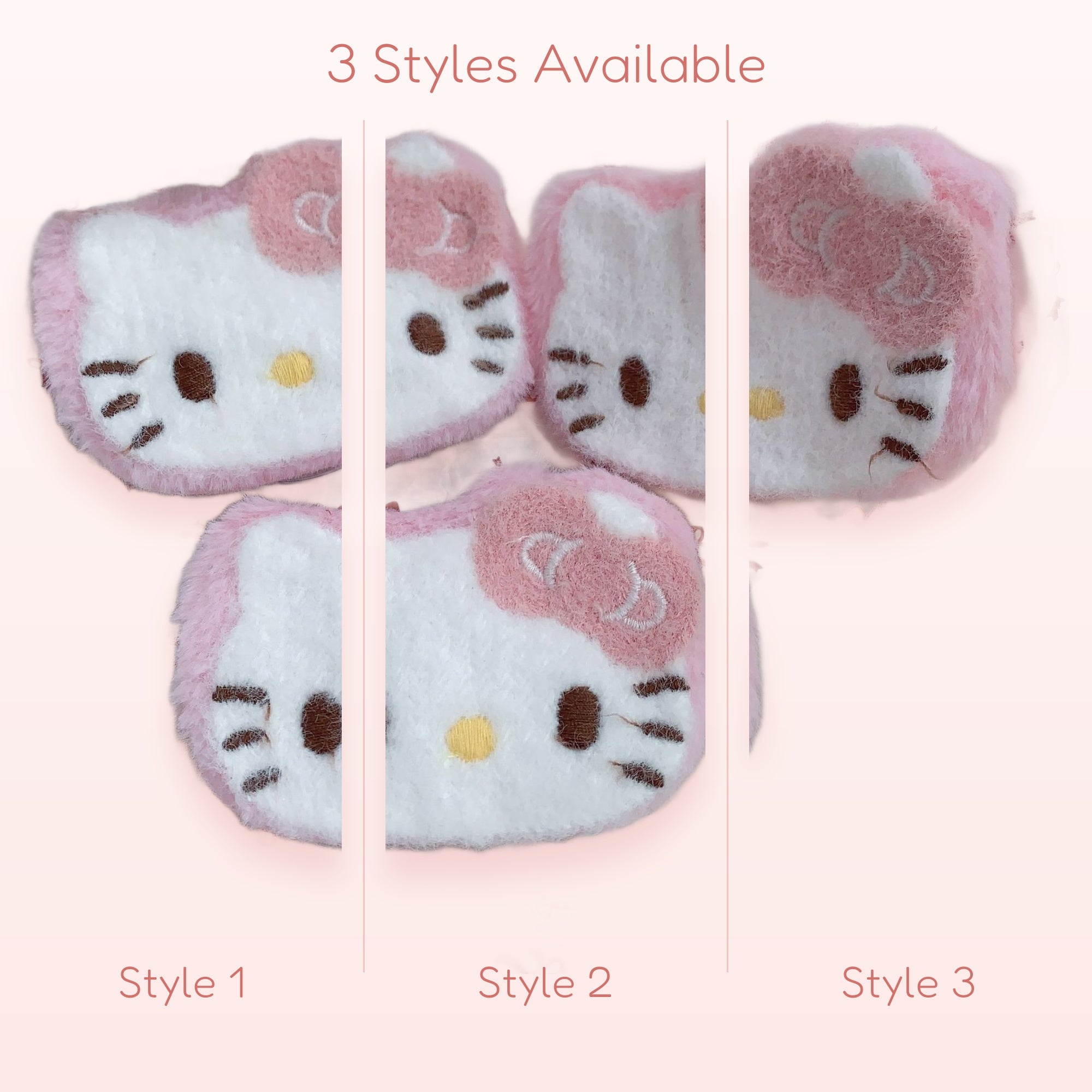 Fluffy Hello Kitty Phone Grip | Kawaii Pink & White Pop Socket Stand