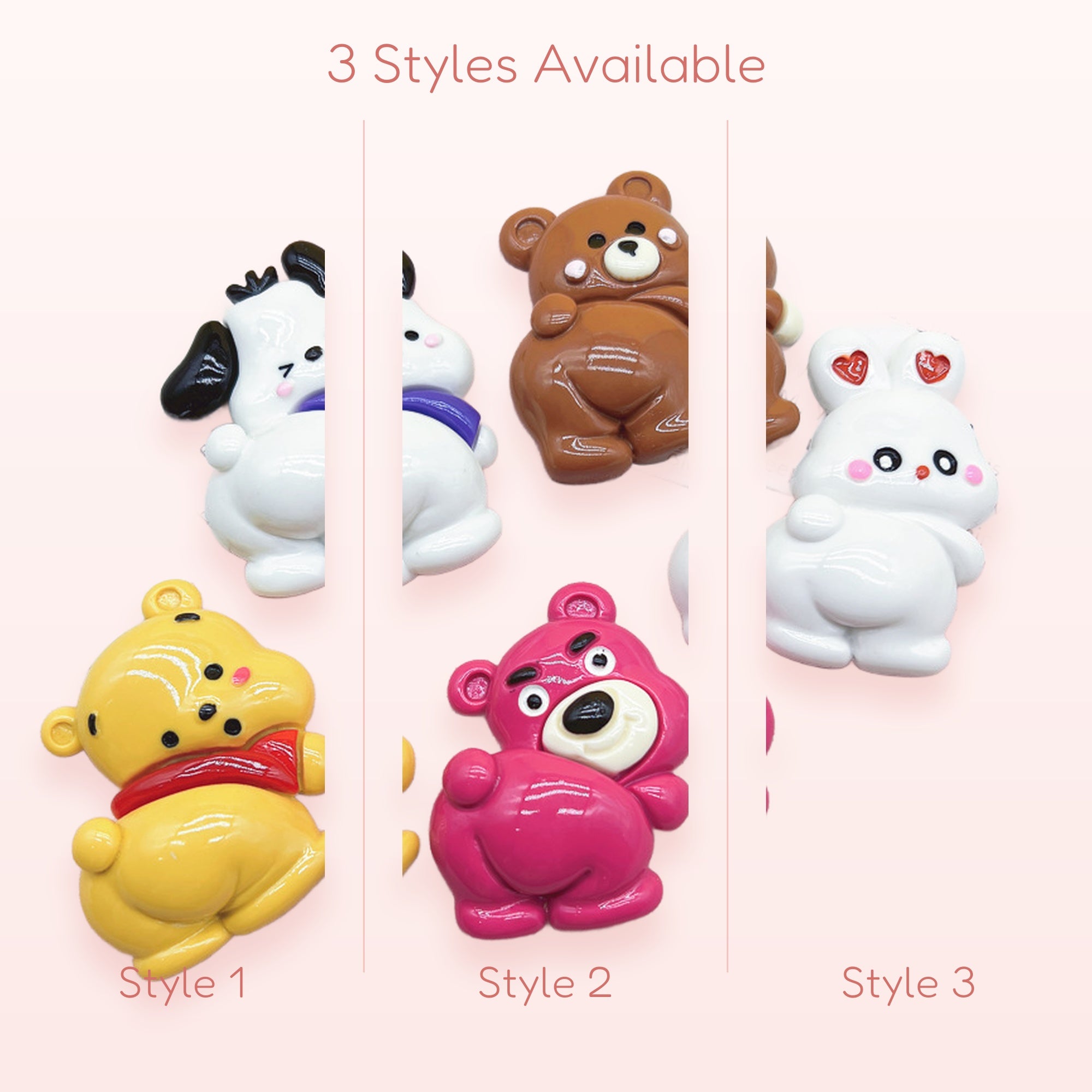 Kawaii Cartoon Animal Phone Grips | Cute Resin Pop Socket Stand