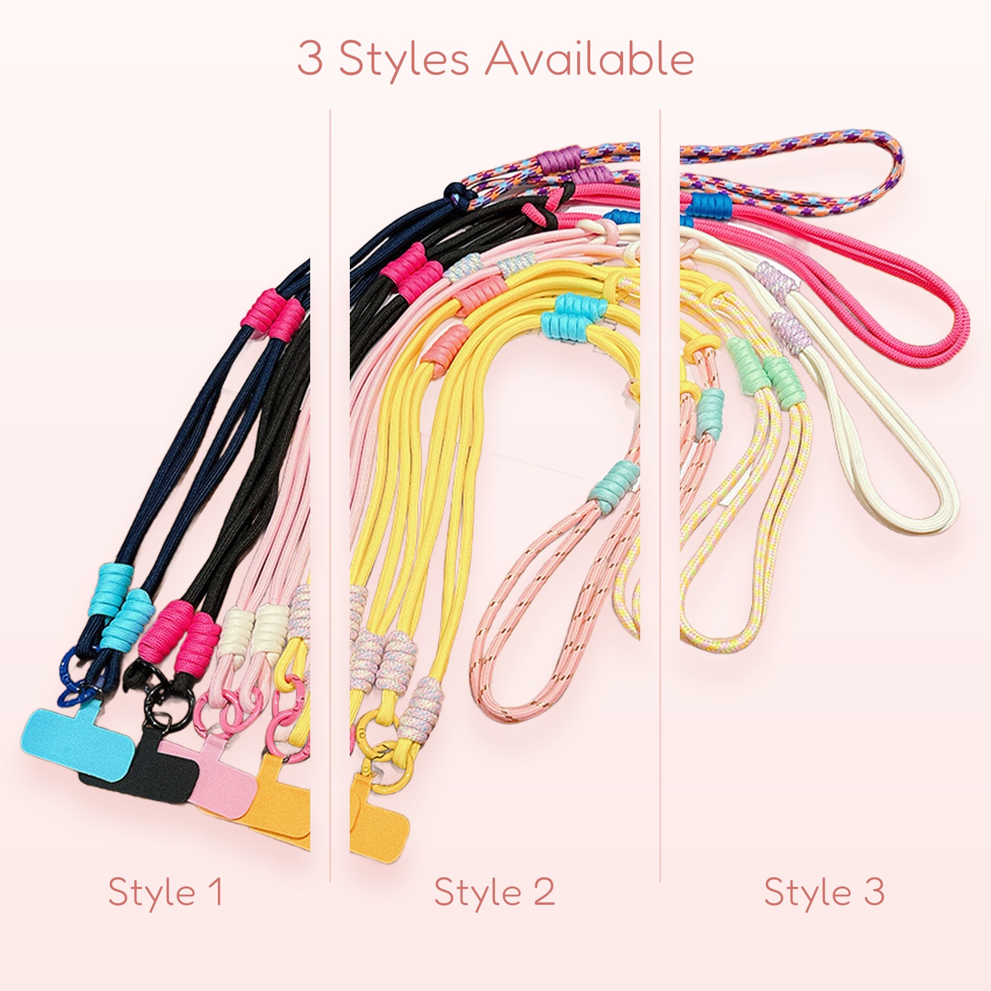 Colorful Adjustable Phone Lanyard | Aesthetic Crossbody Strap with Phone Patch