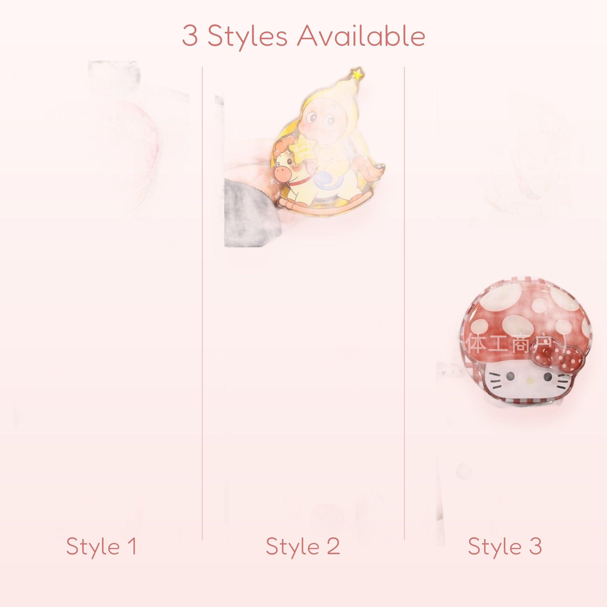 SIMPLYBUBBI — Glowing Elf & Mushroom Phone Charm | Cute Phone Grip & Stand