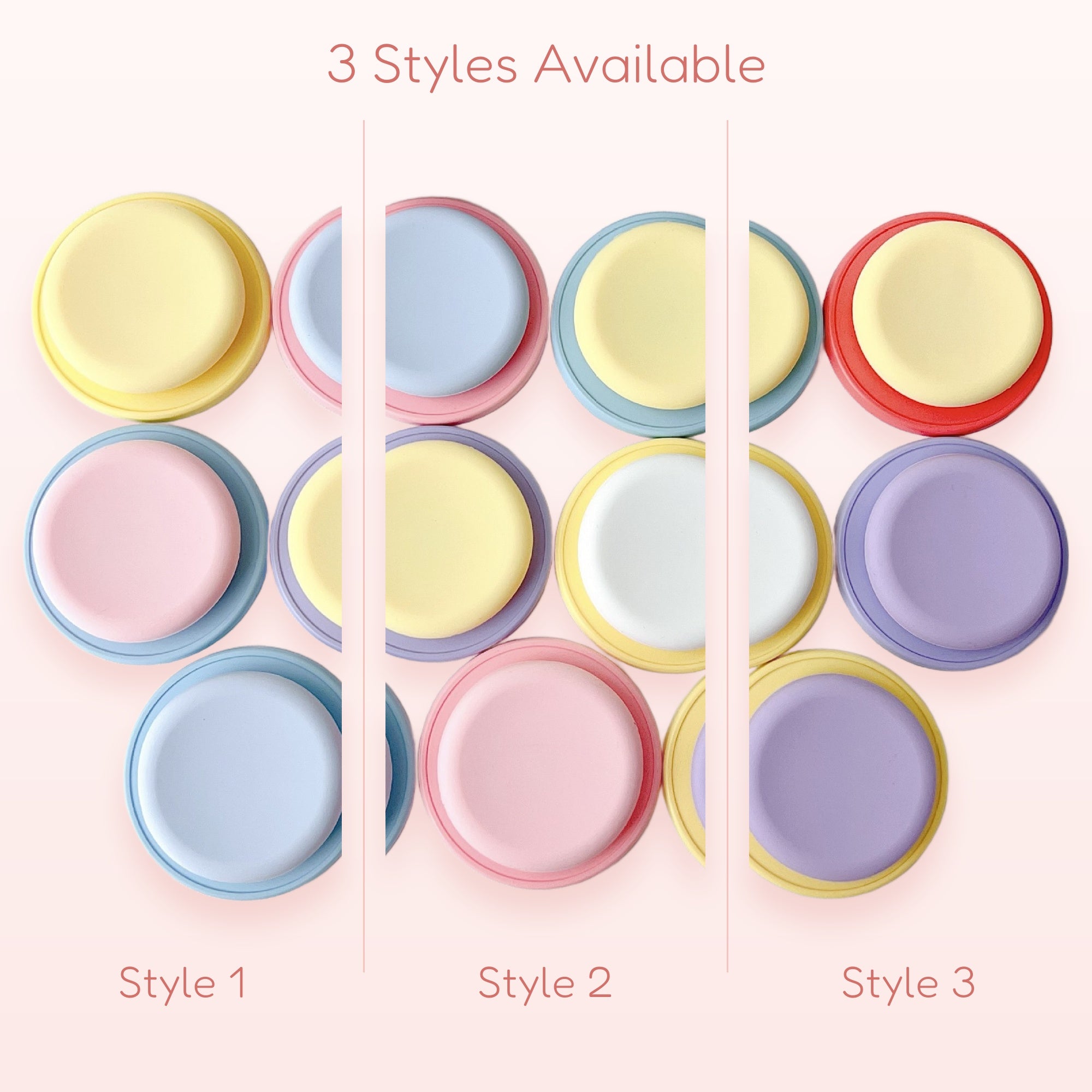 Pastel Silicone Circle Phone Grip | Cute Expandable Pop Socket Stand