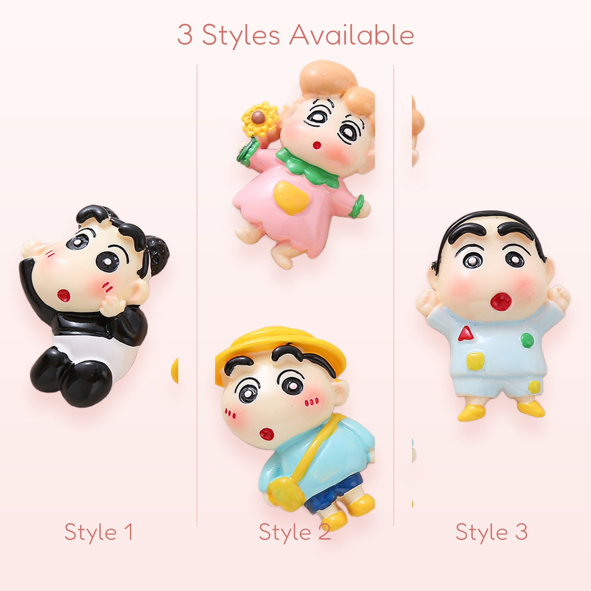 Kawaii Crayon Shin-chan Family Phone Grips | Cute Anime Pop Socket Stand
