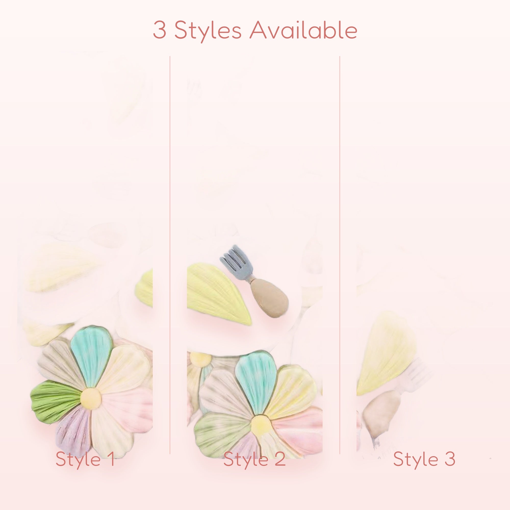Pastel Flower & Plate Phone Grip | Kawaii Dessert Pop Socket Stand