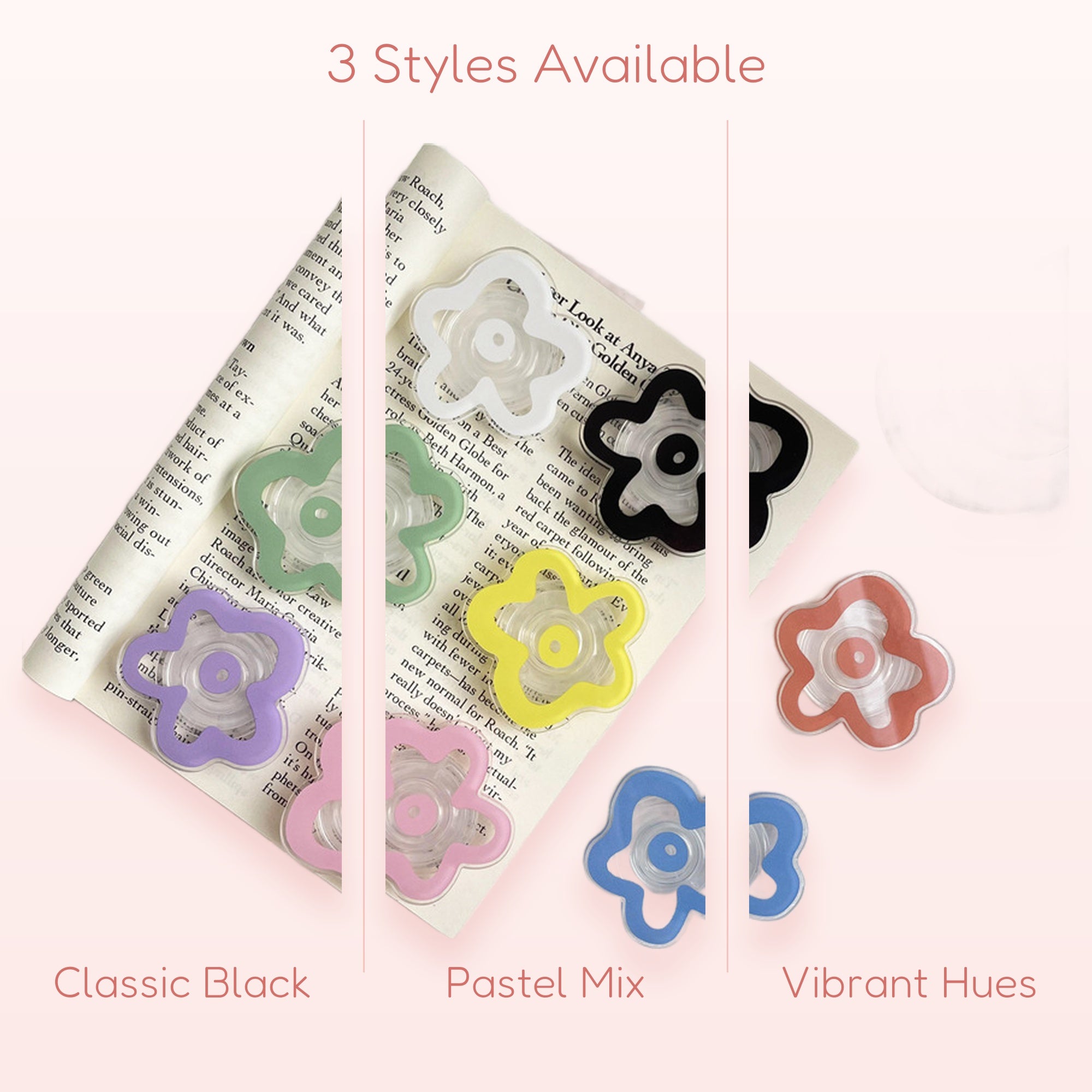 Kawaii Flower Phone Grip Holder | Cute Pastel Pop Socket Stand | Y2K Aesthetic | Gift for Her | Trendy Phone Accessory