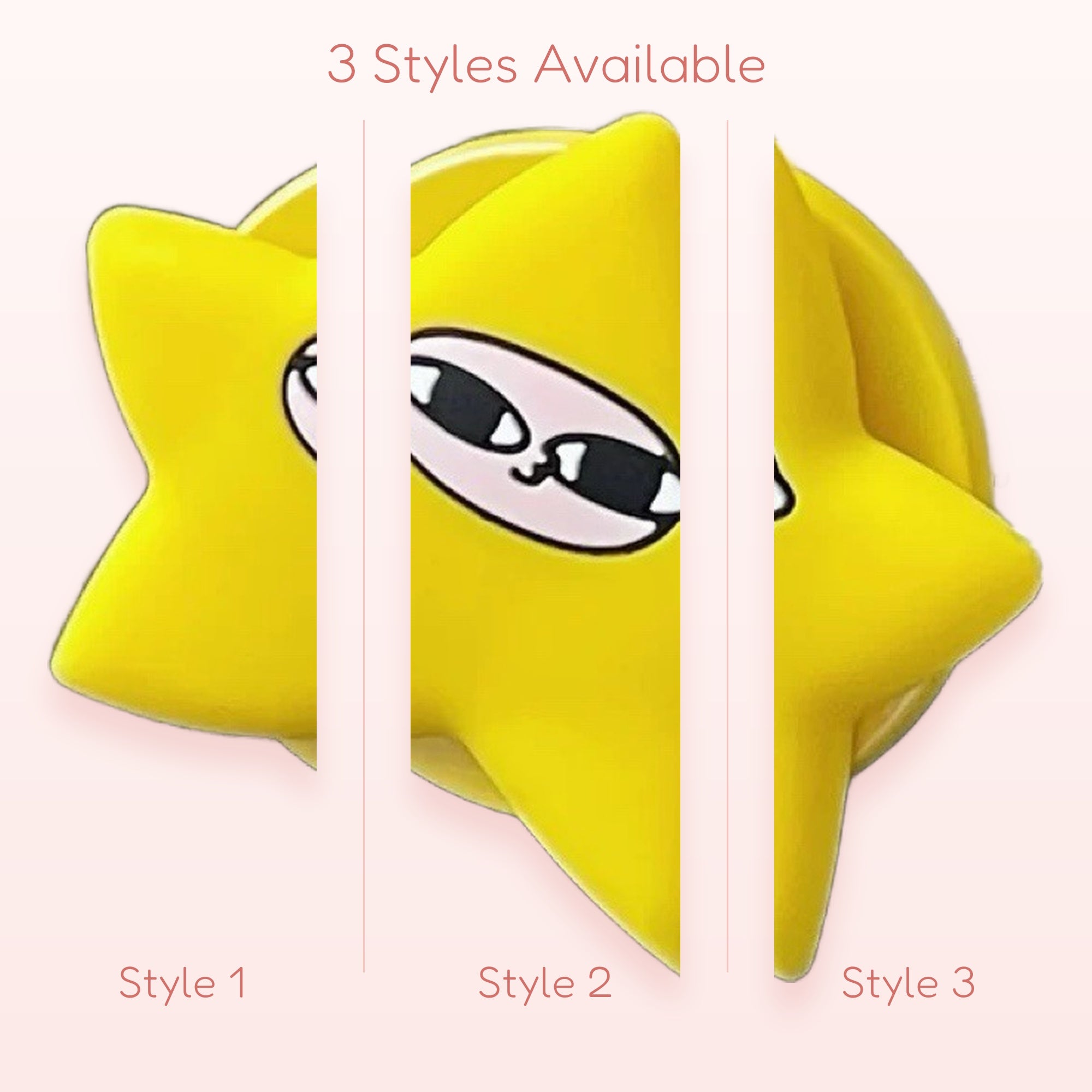Kawaii Yellow Star Phone Grip | Cute Cartoon Pop Socket Stand