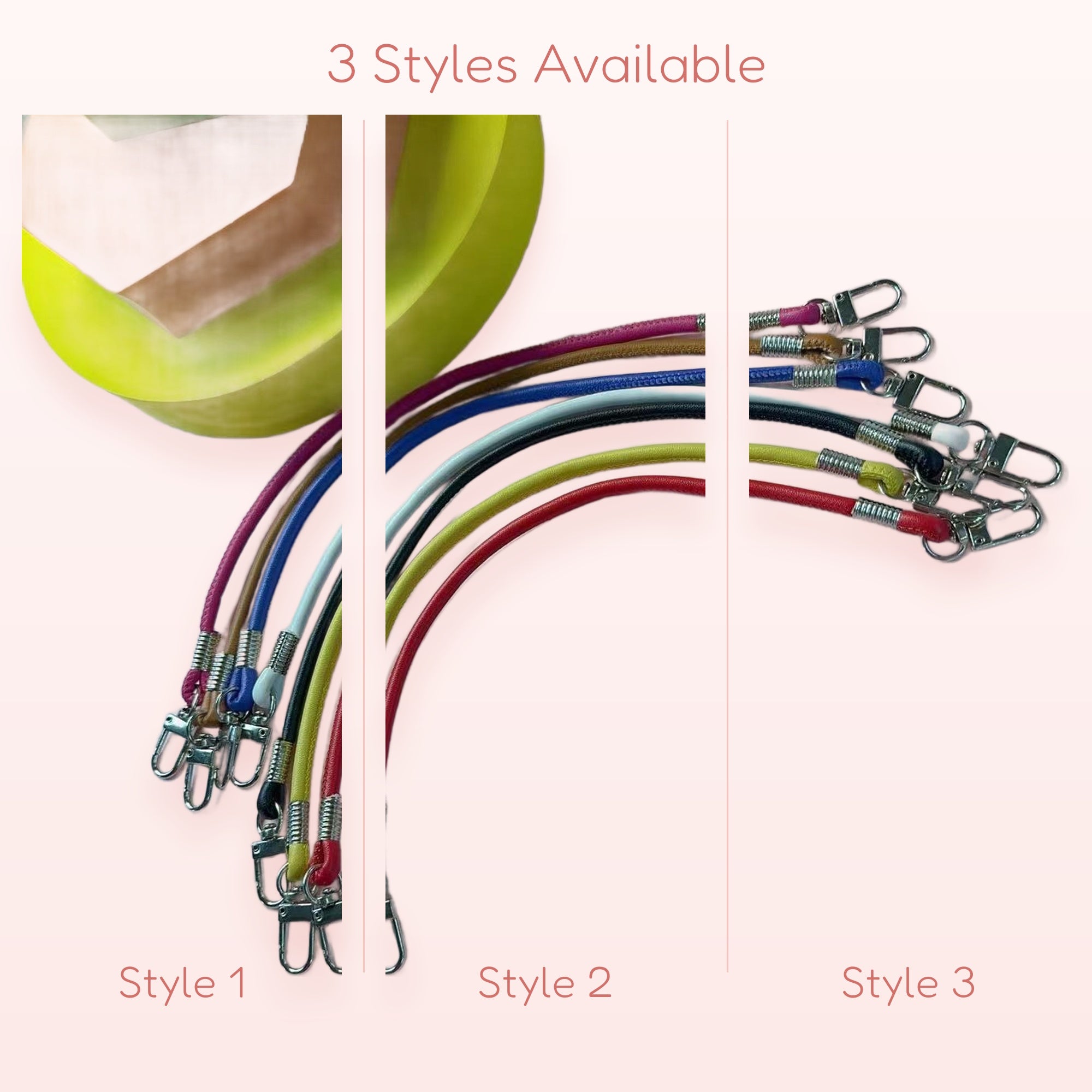 Colorful Braided Leather Phone Charm Straps | Rainbow Wrist Lanyards with Clasps