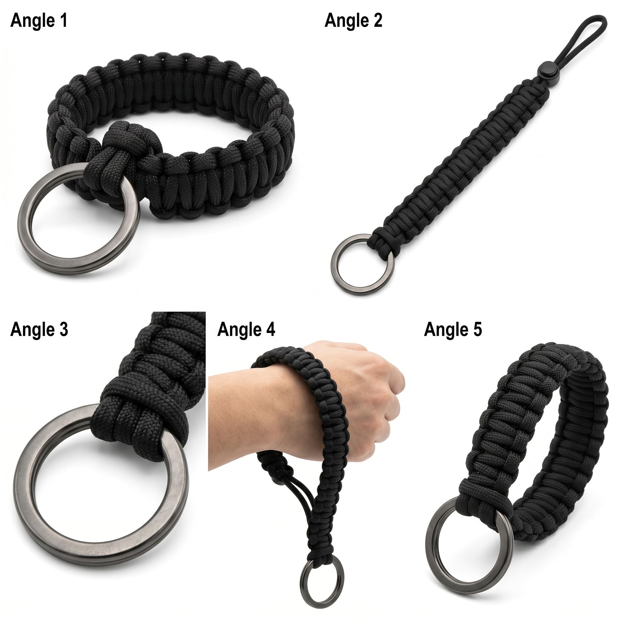 Universal Phone Tether Tab + Braided Lanyard — Detail