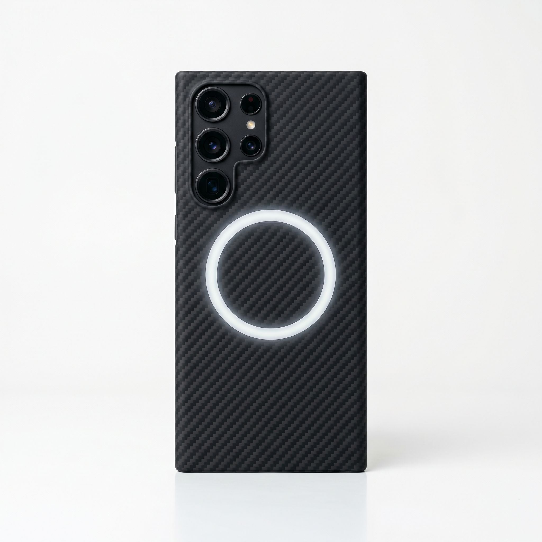 Ultra-Slim Aramid Fiber Case Samsung Galaxy - front view with wireless charging ring