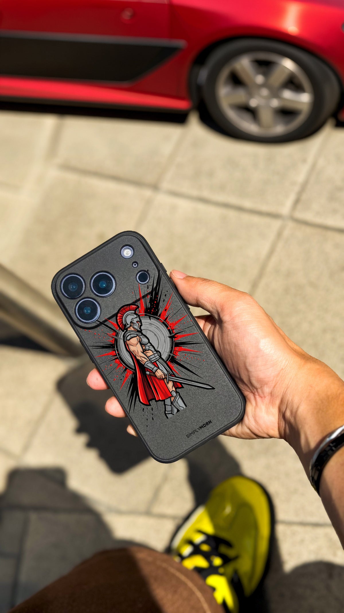 WARRIOR STANCE slim iPhone case — fully MagSafe compatible SIMPLYMDRN design