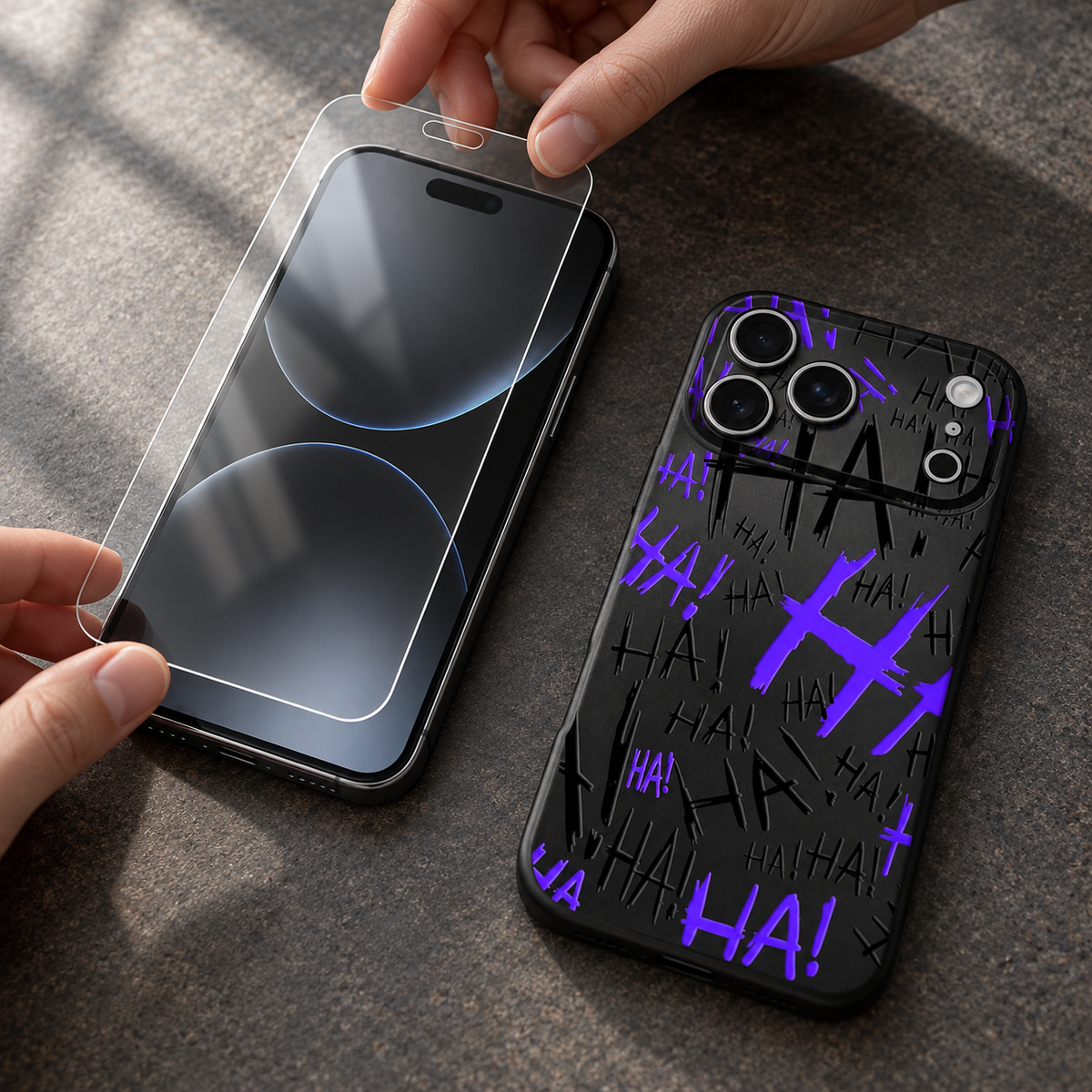 JOKSTER PURPLE + Screen Protector | iPhone Bundle | listing image 5 of 5