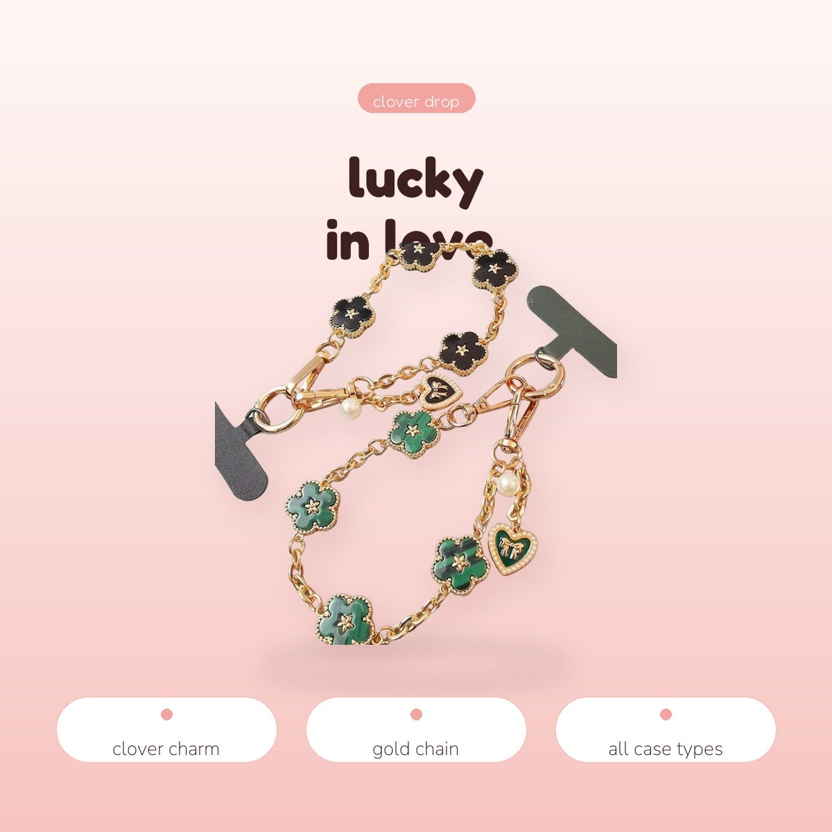 SIMPLYBUBBI Clover Flower Gold Chain Strap - Image 3