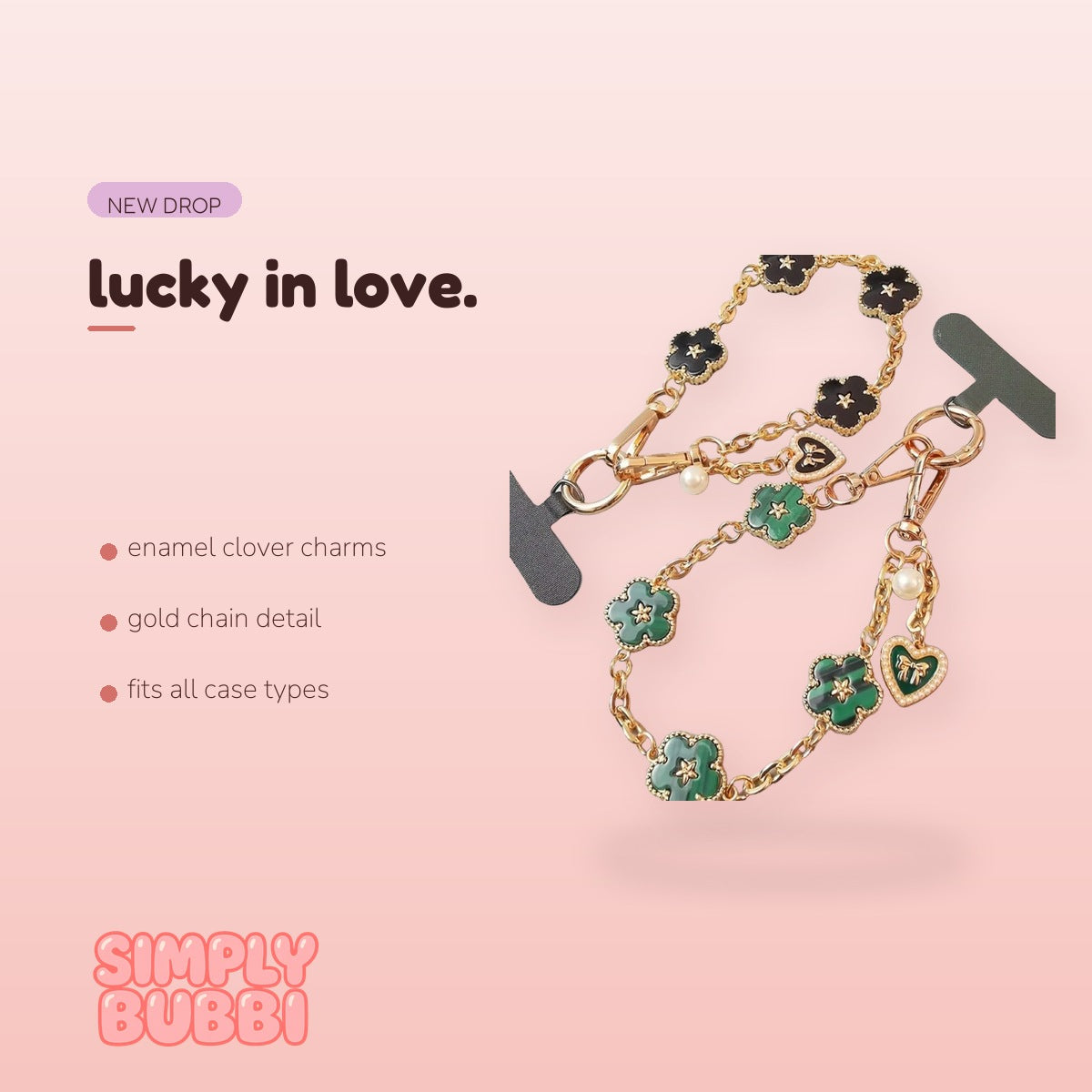 SIMPLYBUBBI Clover Flower Gold Chain Strap - Image 2