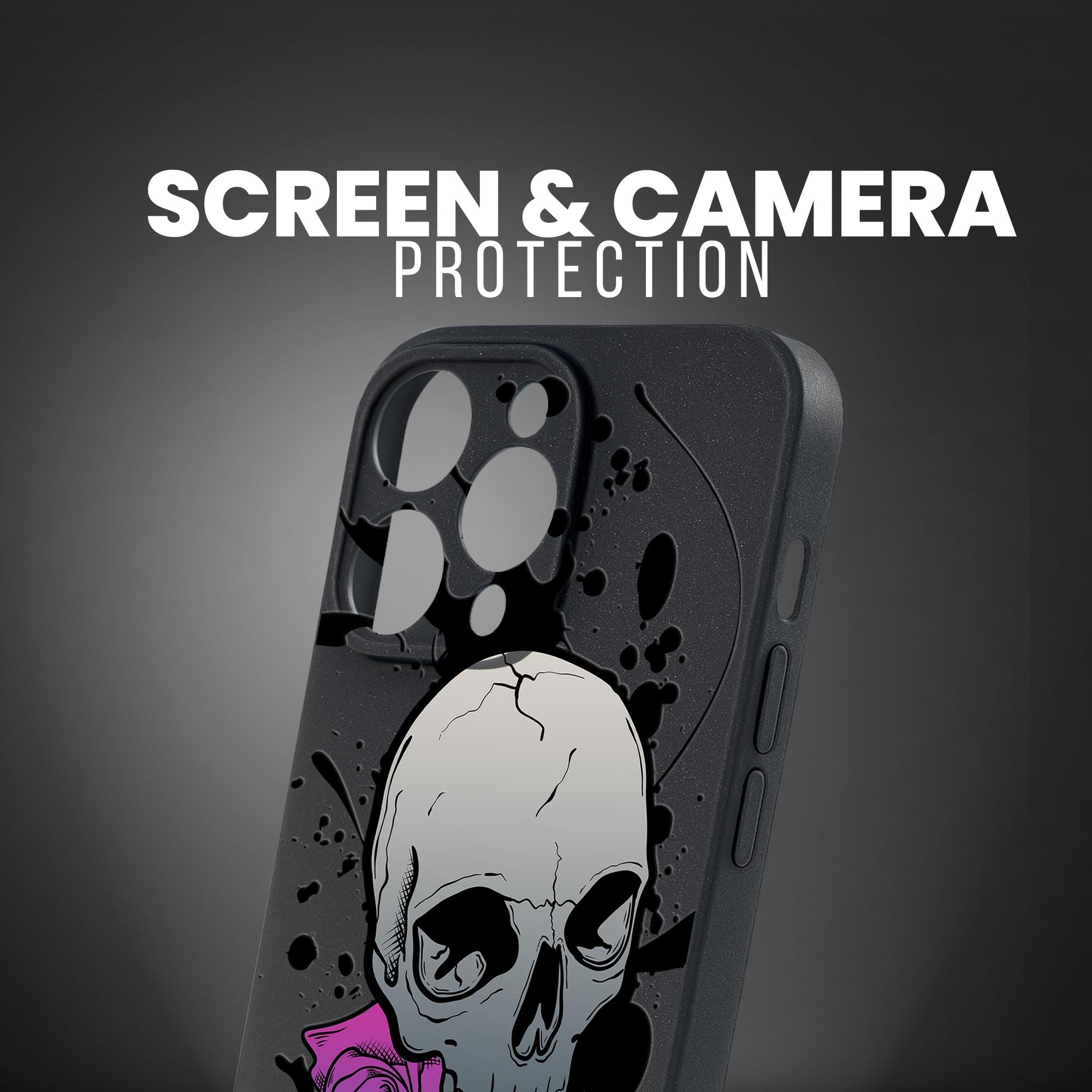SKULLS AND PETALS [SLIM SERIES] [IPHONE 14 PRO MAX CASE]