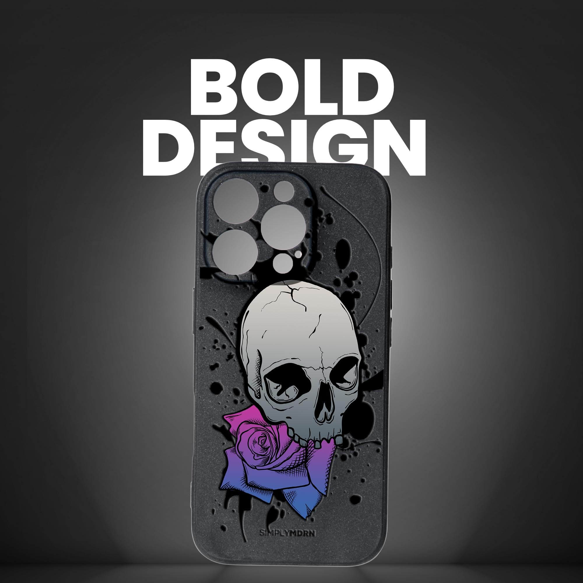 SKULLS AND PETALS [SLIM SERIES] [IPHONE 14 PRO CASE]