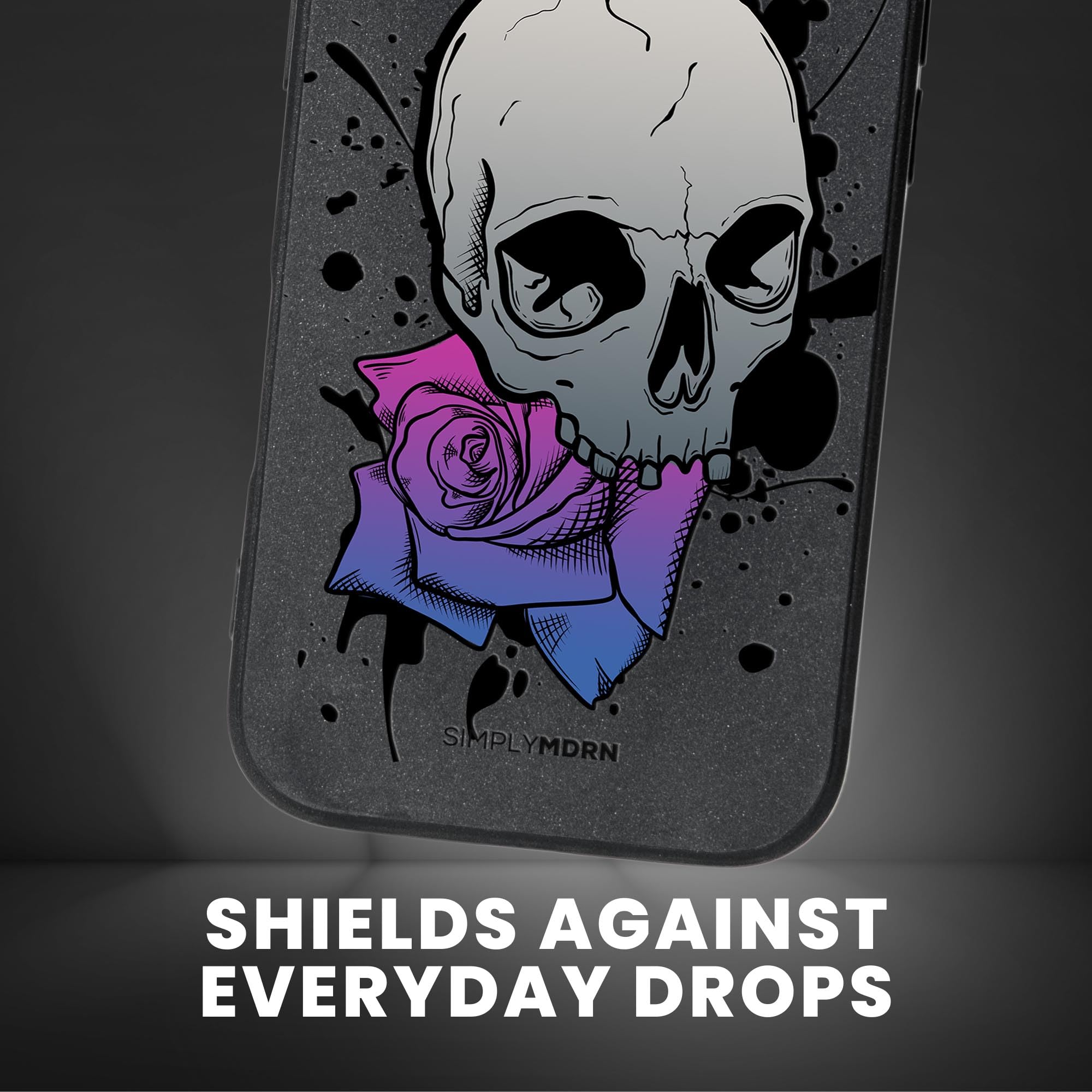 SKULLS AND PETALS [SLIM SERIES] [IPHONE 14 PRO MAX CASE]