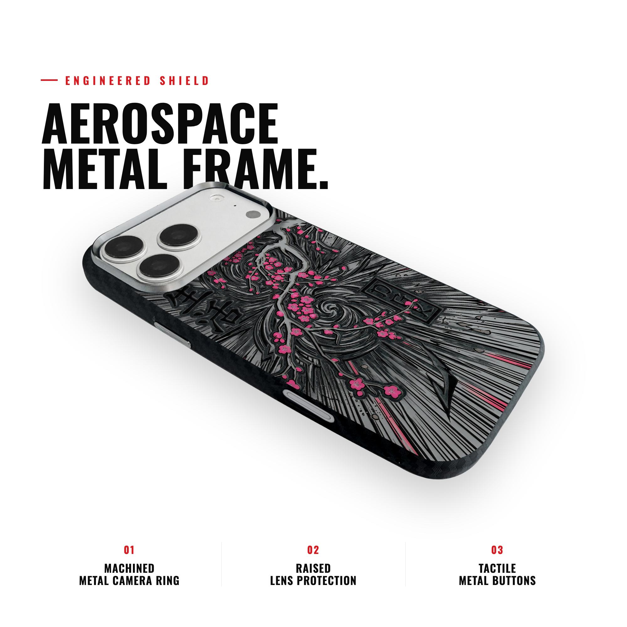 BLOSSOM SERENITY Carbon [S2] iPhone case image 3